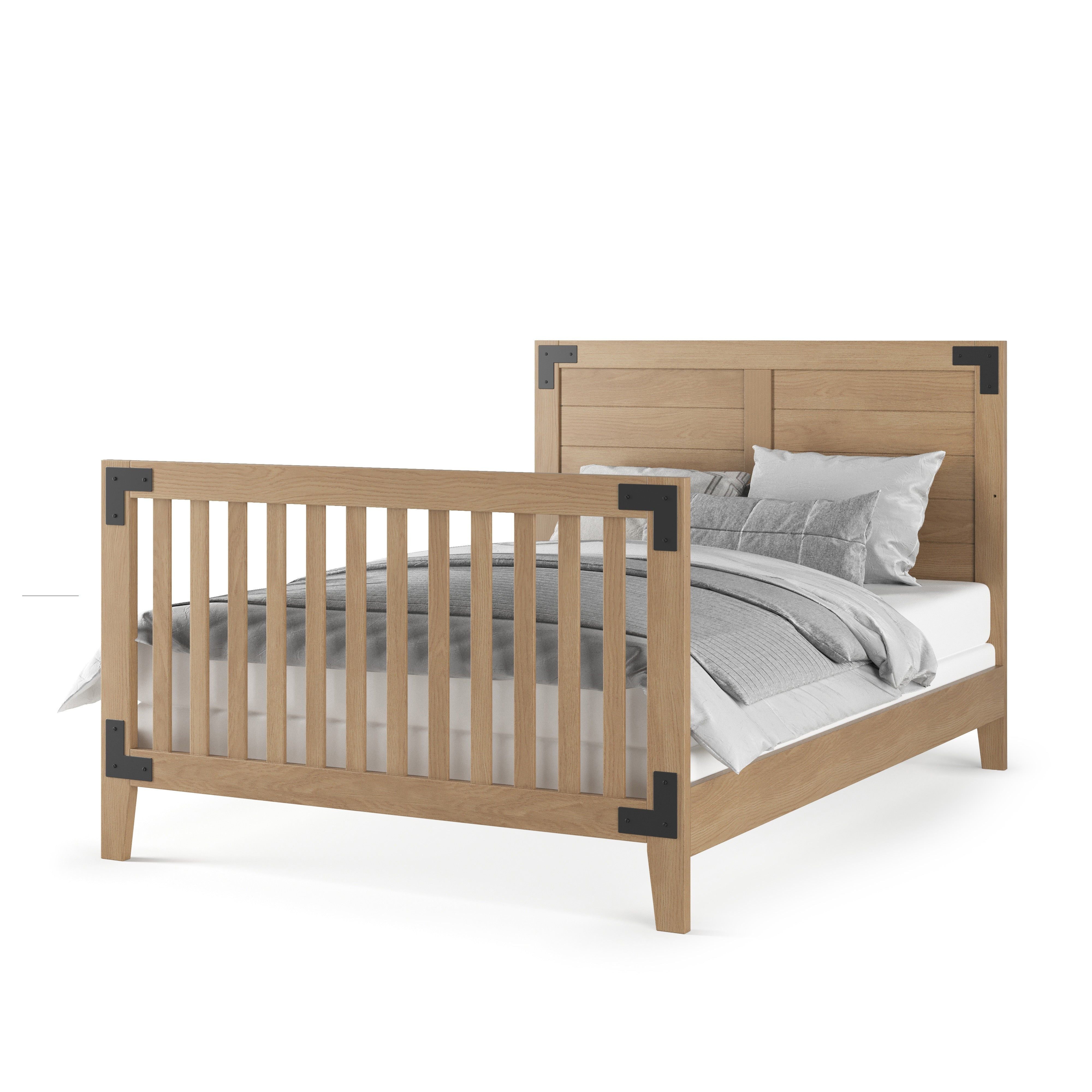 F06464 - Full-size Bed Rail - Nutmeg