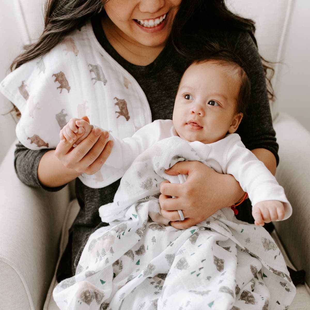 Essentials Cotton Muslin Swaddle Blanket 4 Pack