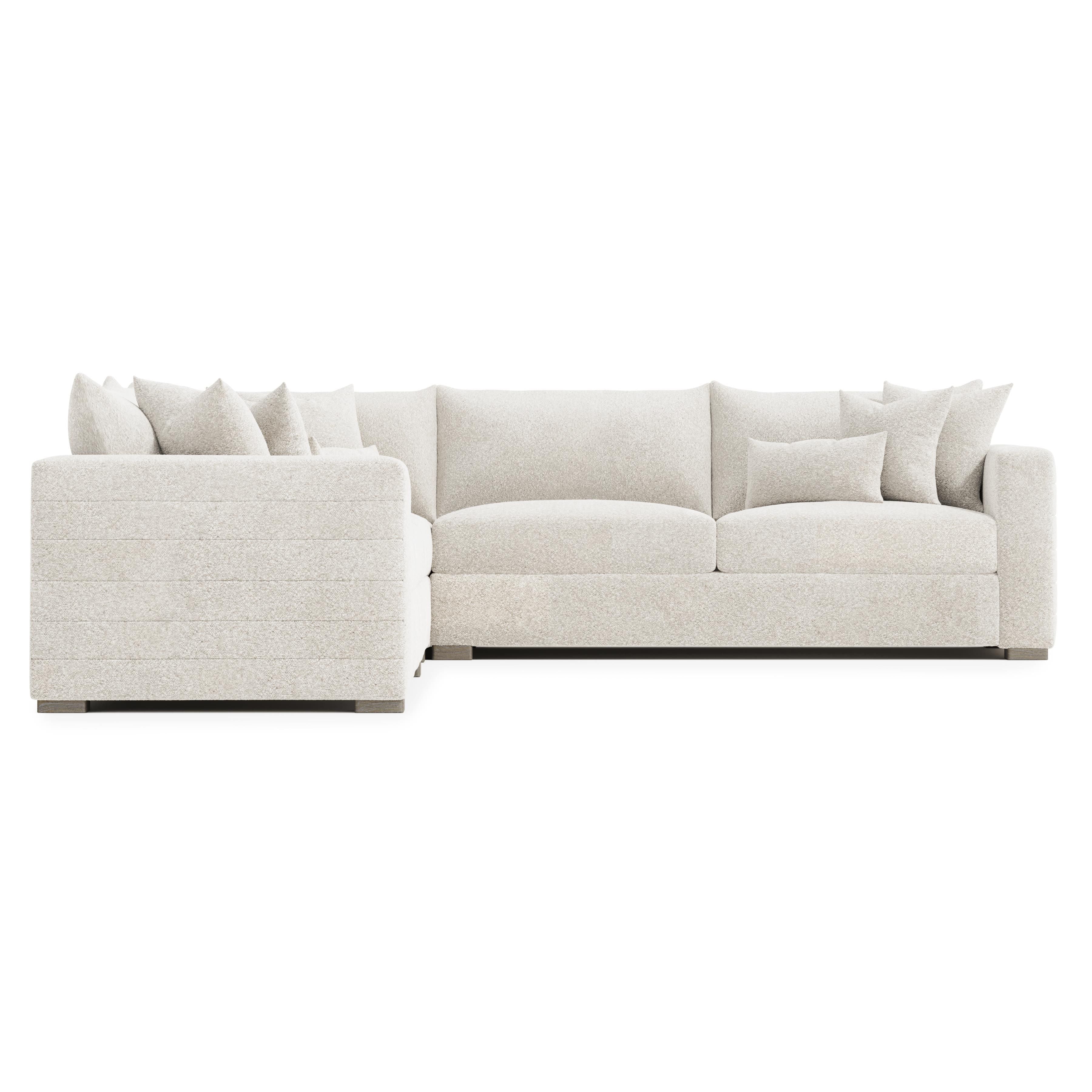 Bernhardt Helena Fabric Sectional Wood Foot
