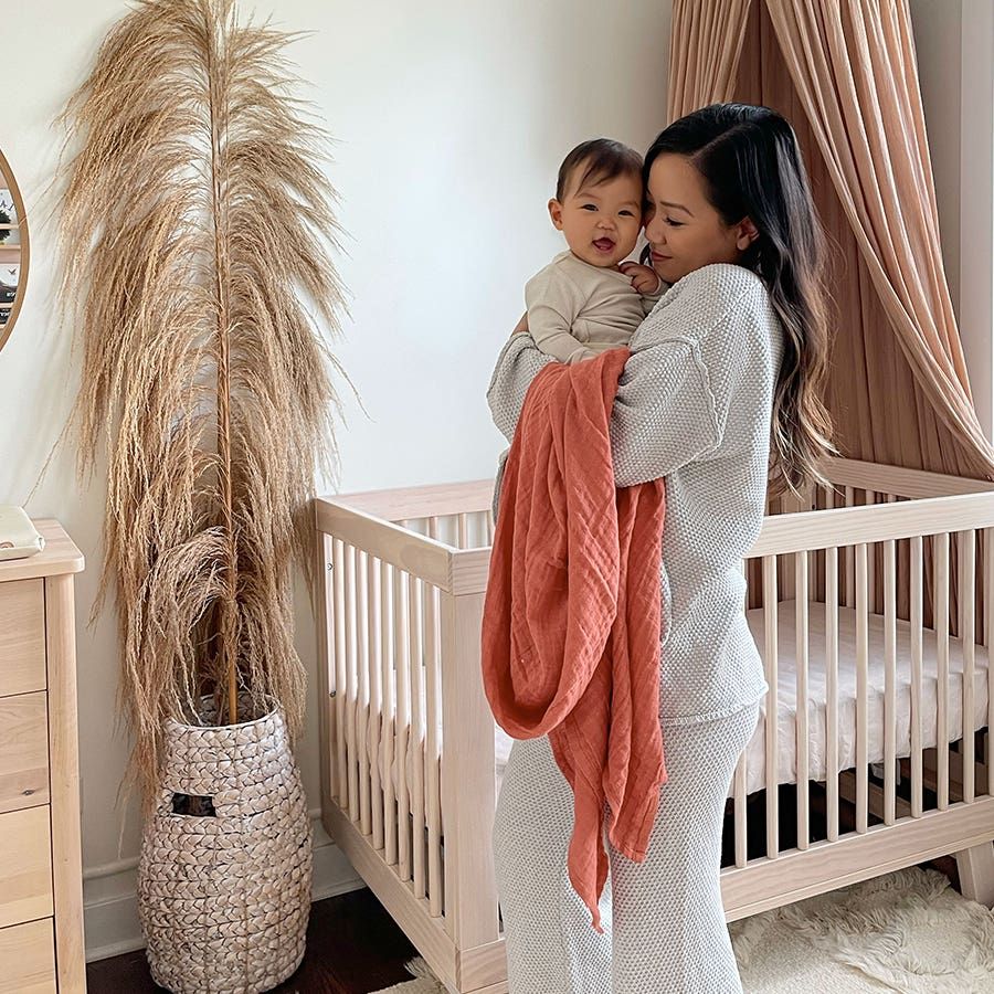 Organic Cotton Muslin Swaddle Blanket 4 Pack