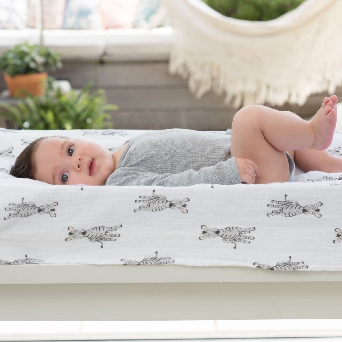 Essentials Cotton Muslin Swaddle Blanket 4 Pack