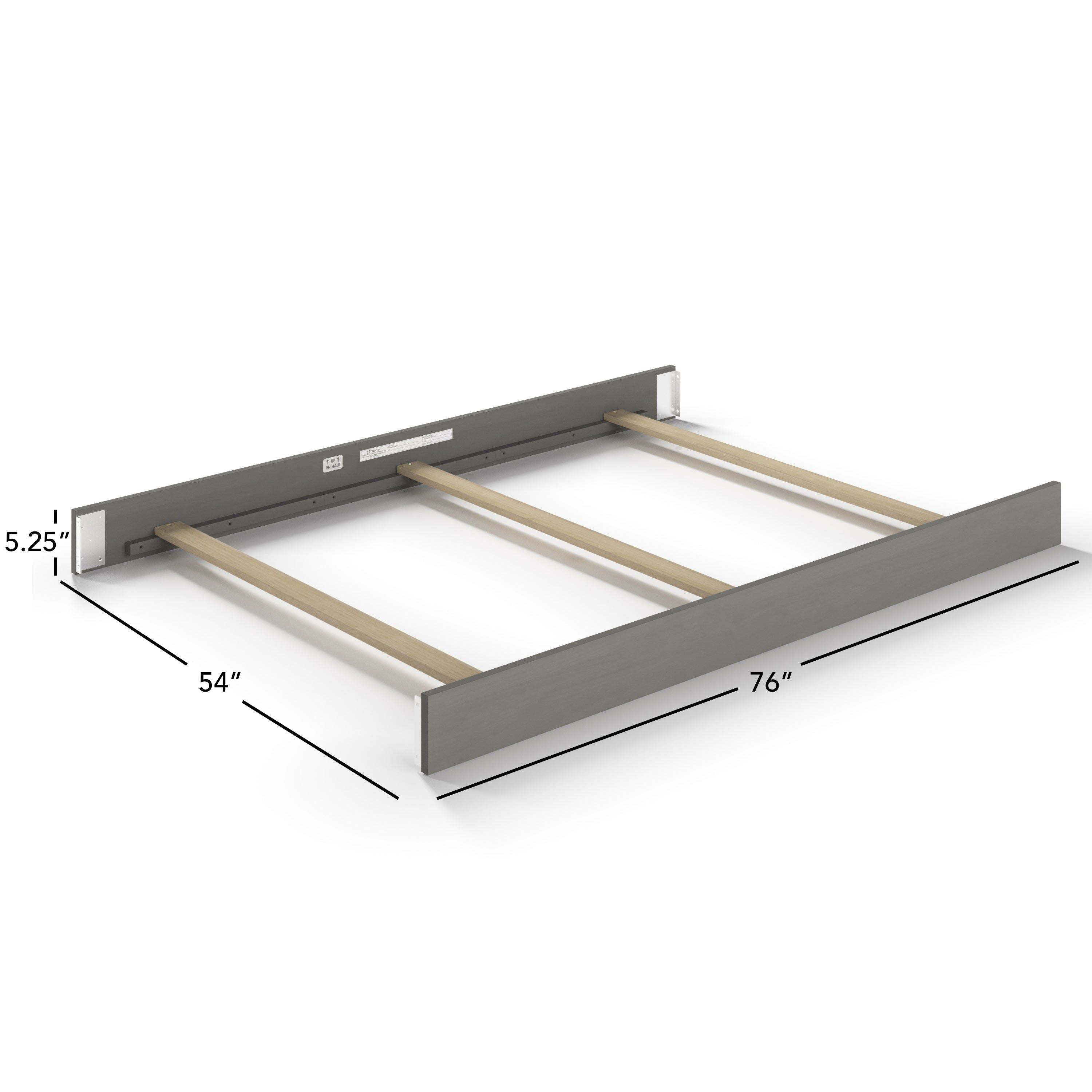 F06401 - Full-Size Bed Rail - Lunar Gray