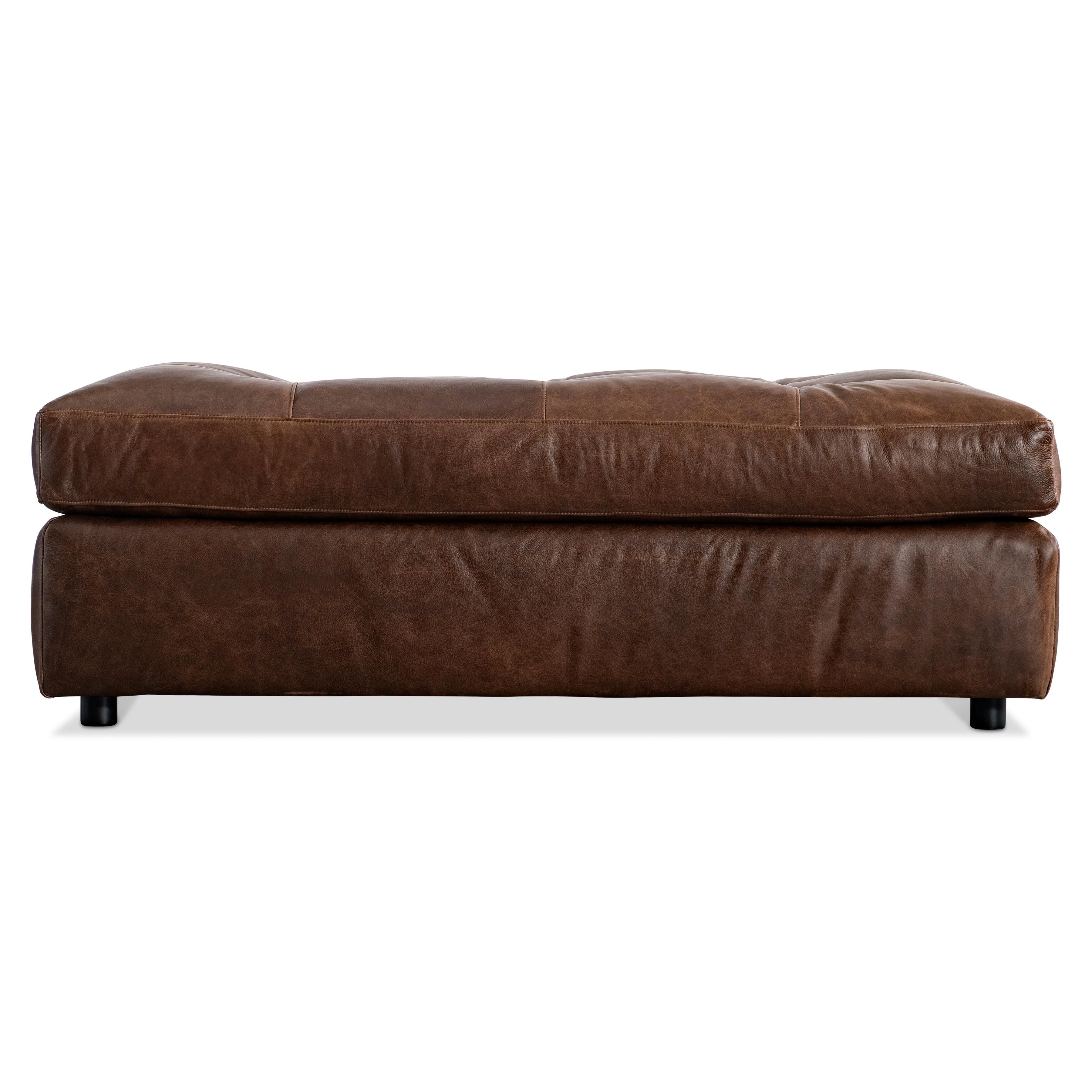 Bernhardt Furniture Nest Leather Ottoman