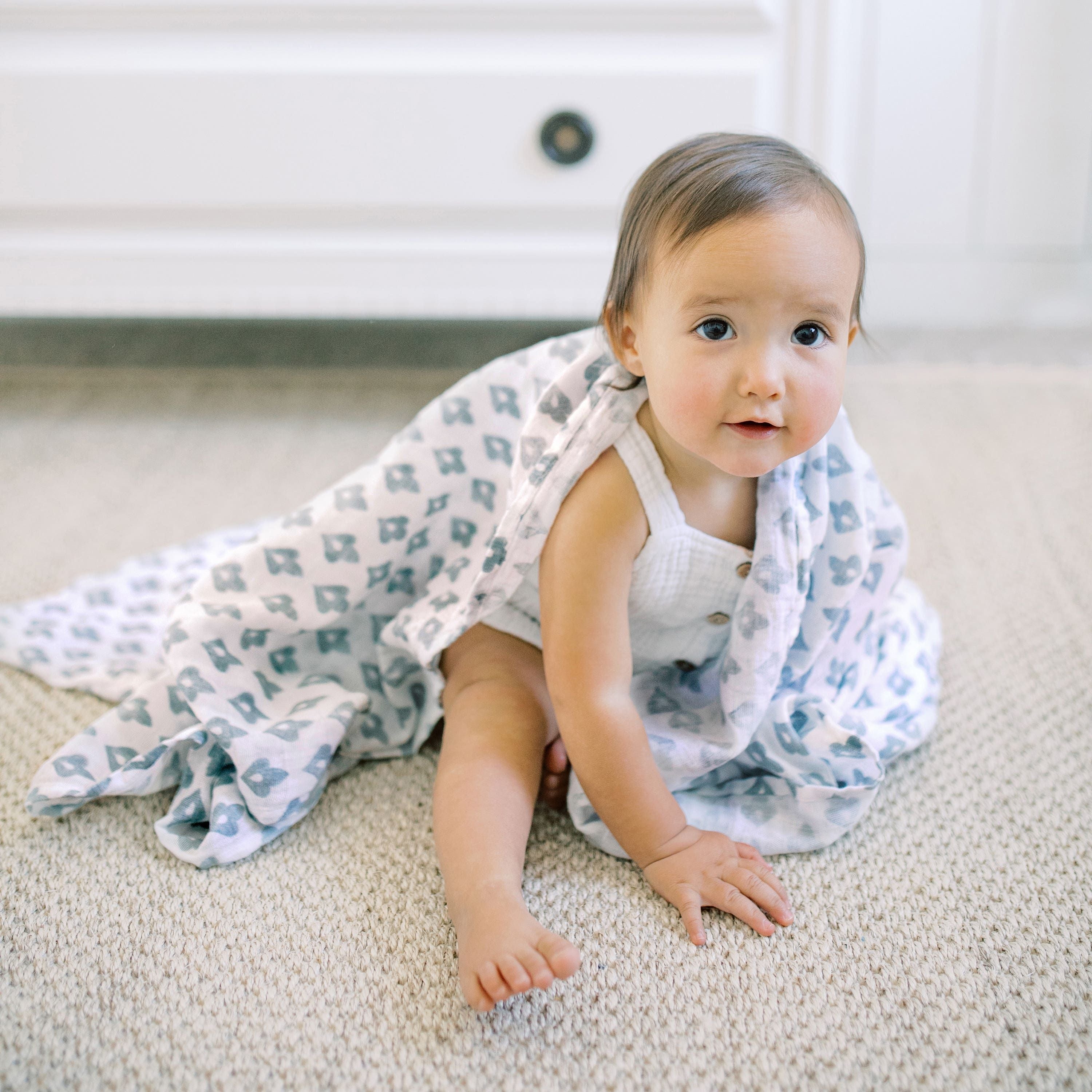 Boutique 100% Cotton Muslin Swaddle Blanket