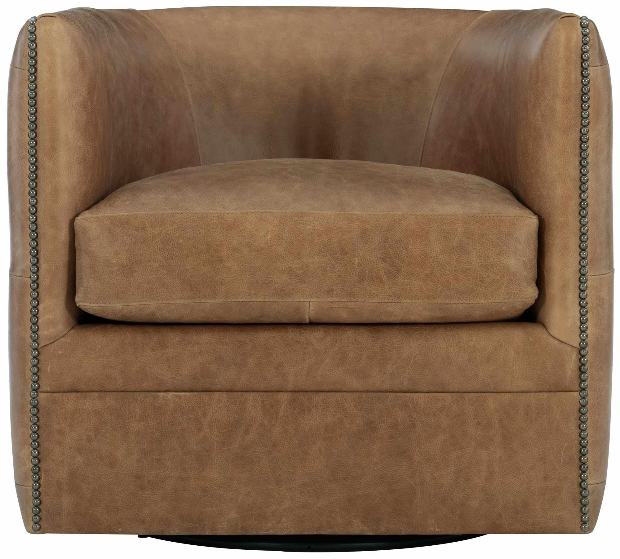 Bernhardt Furniture – Palazzo Leather Swivel Chair