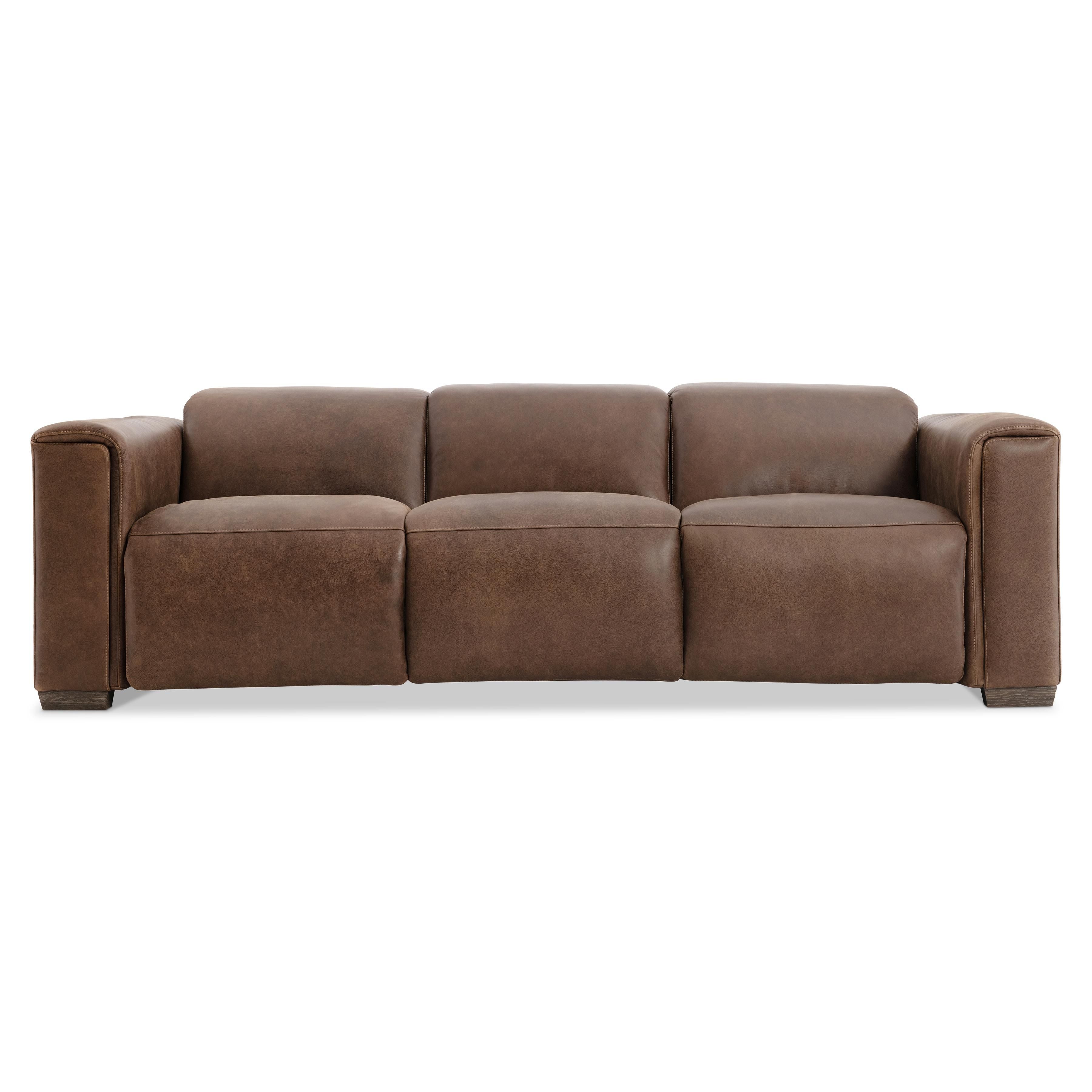 Bernhardt Furniture – Billings Leather Power Motion Sofa
