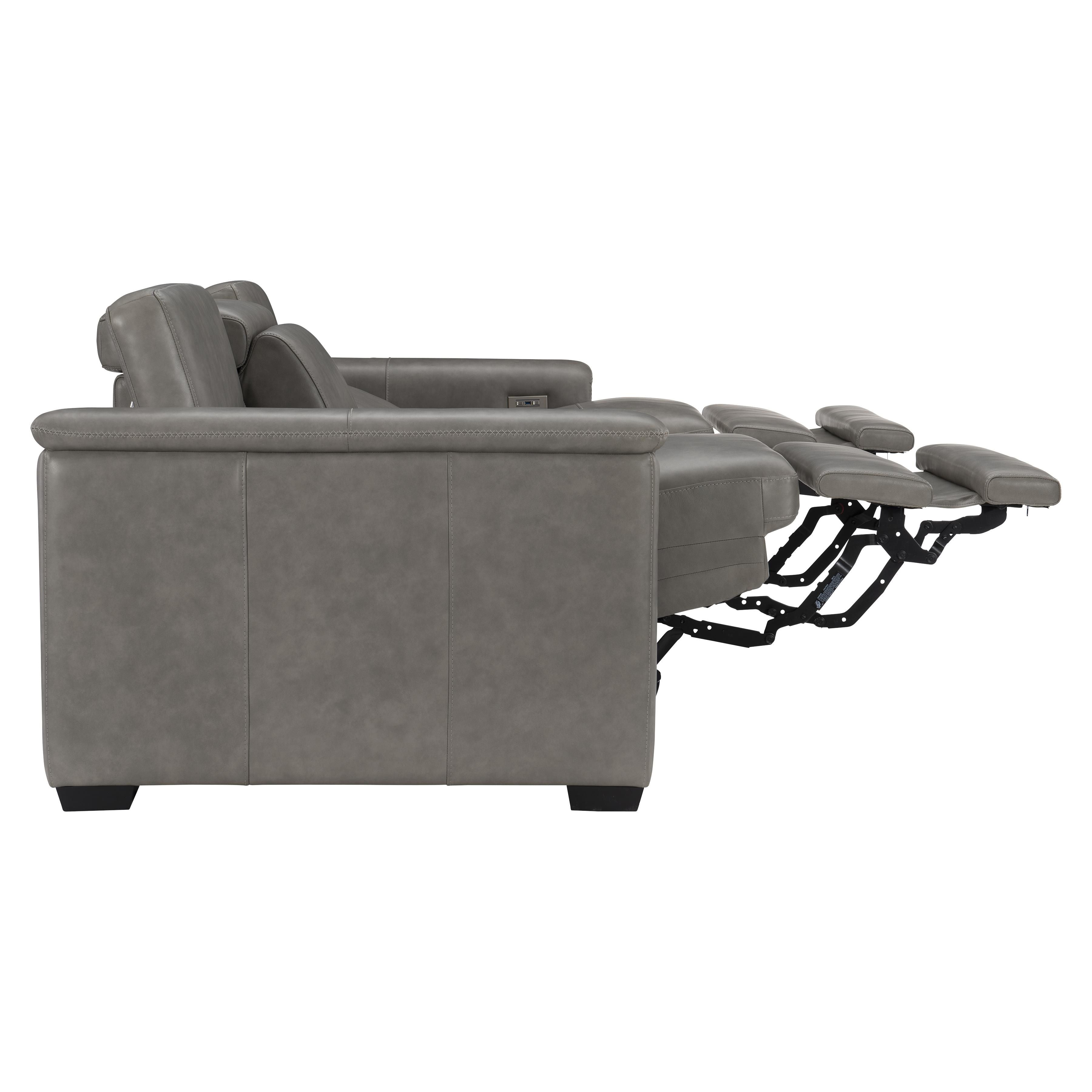 Bernhardt Furniture Lioni Leather Power Motion Sofa