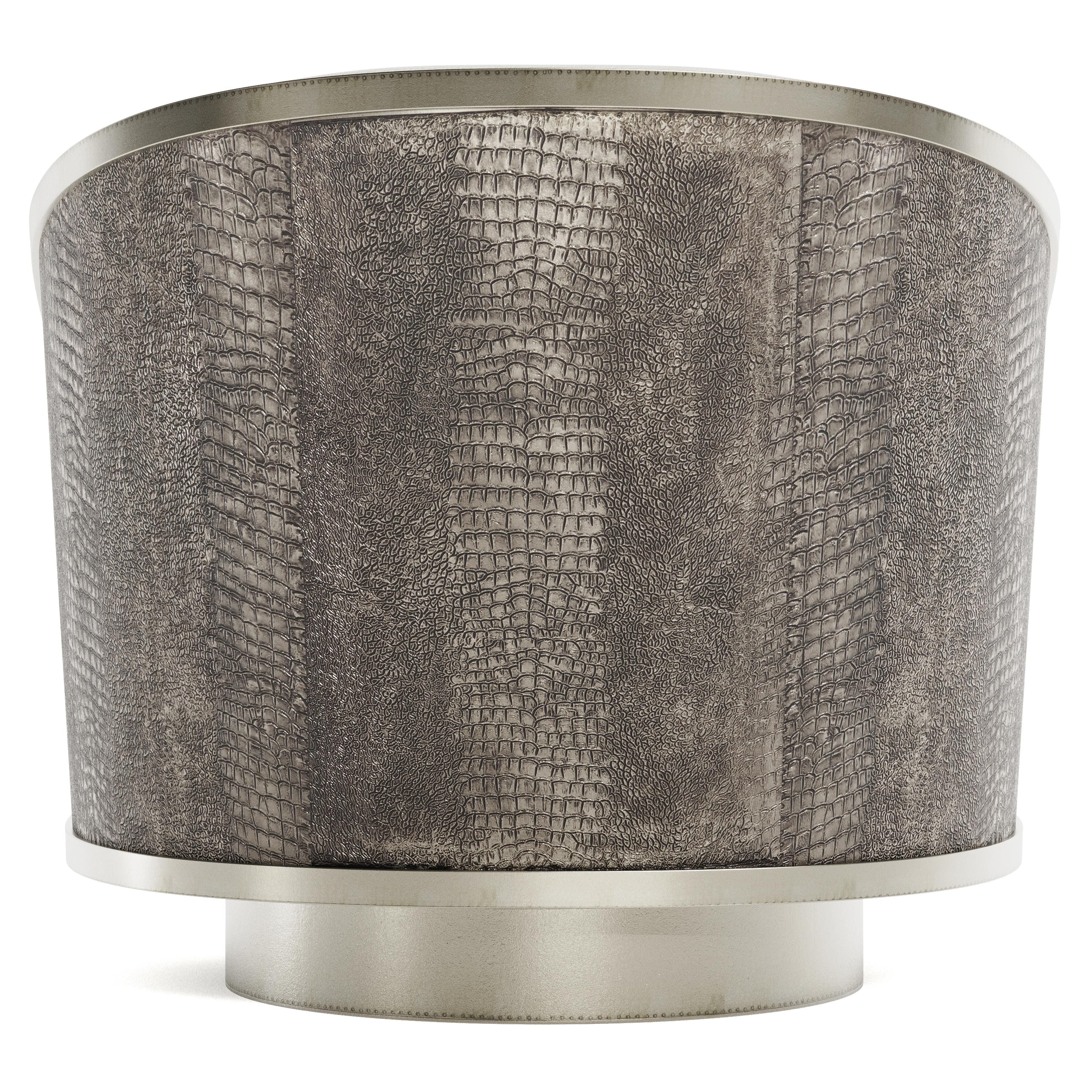 Bernhardt Furniture Miles Leather Swivel Chair