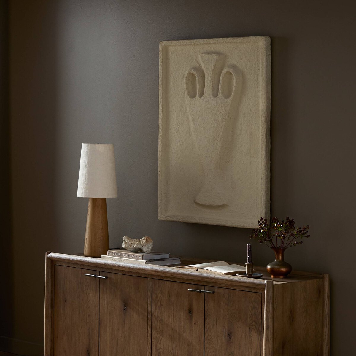 Vase Relief Sculpture I by Four Hands