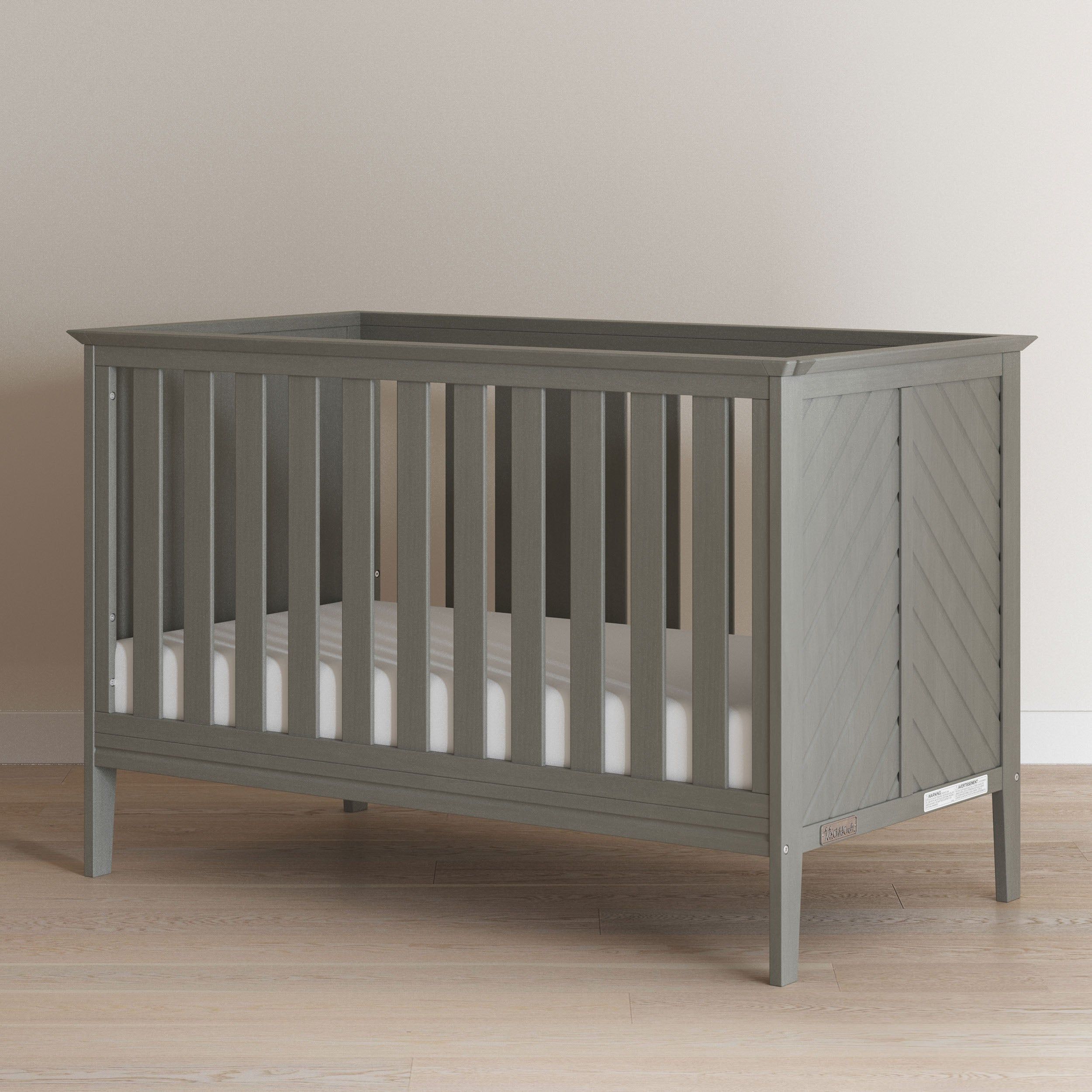 Atwood 3-in-1 Euro Convertible Crib, Lunar Gray