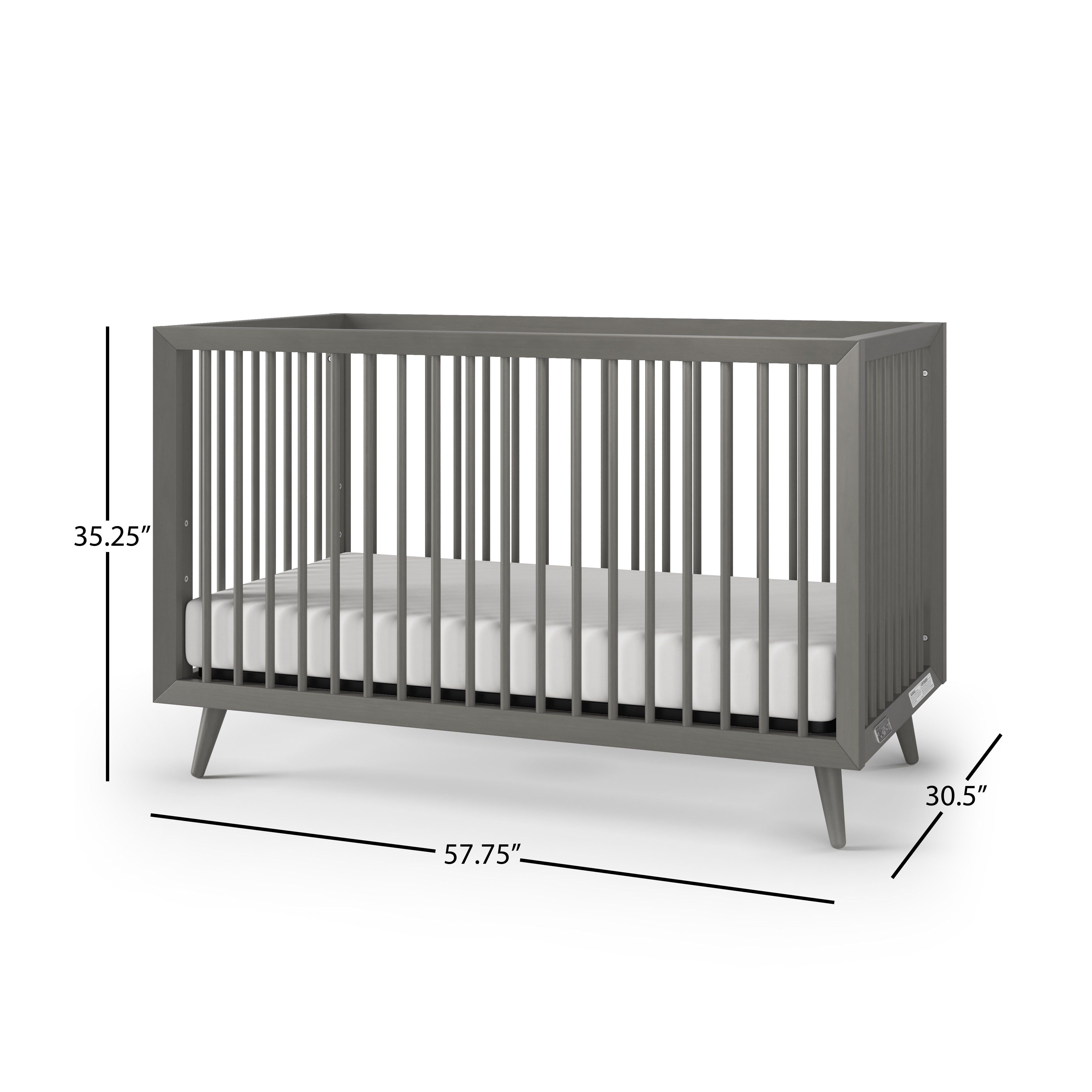 Cranbrook 4-in-1 Convertible Crib, Lunar Gray