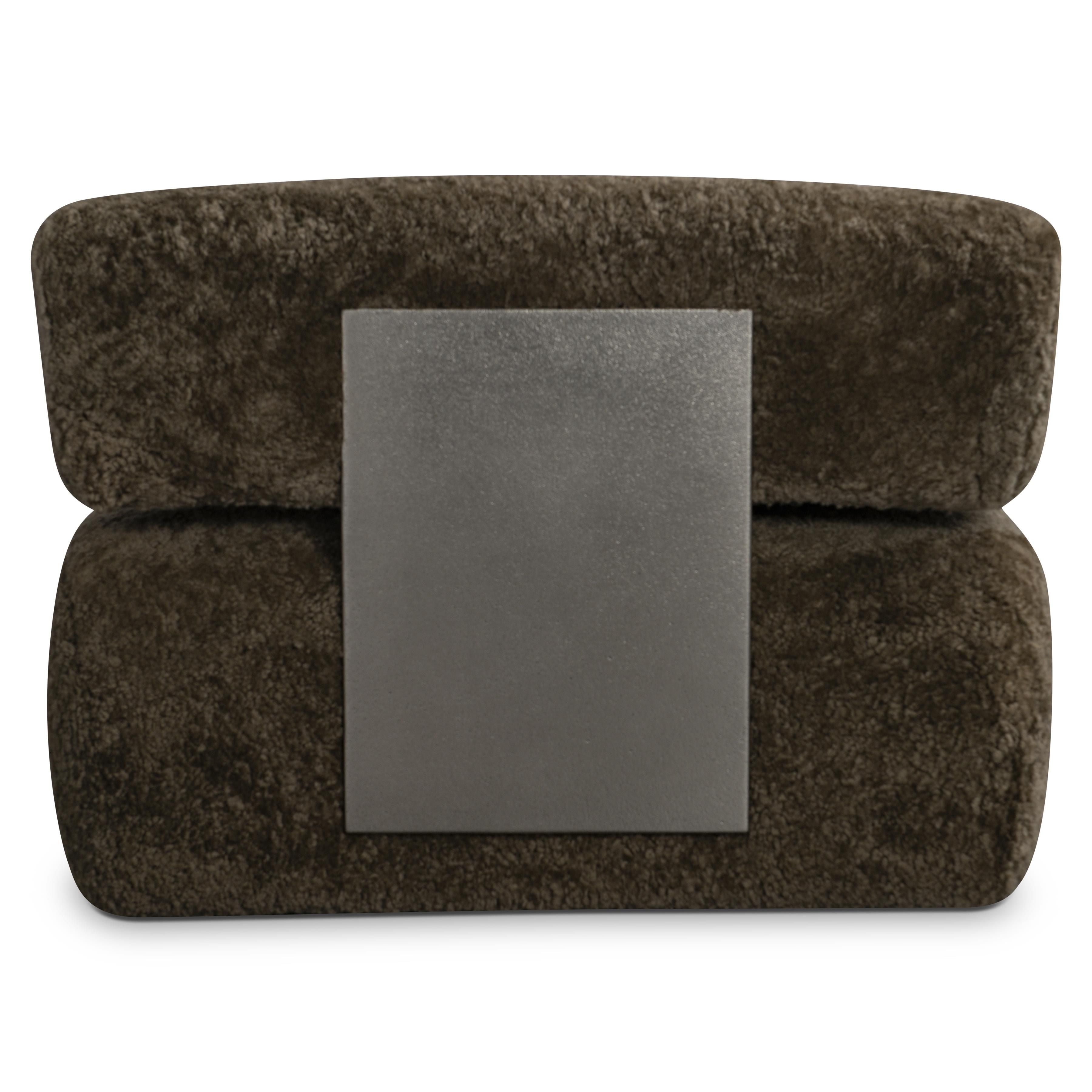 Bernhardt Paley Shearling Swivel Chair