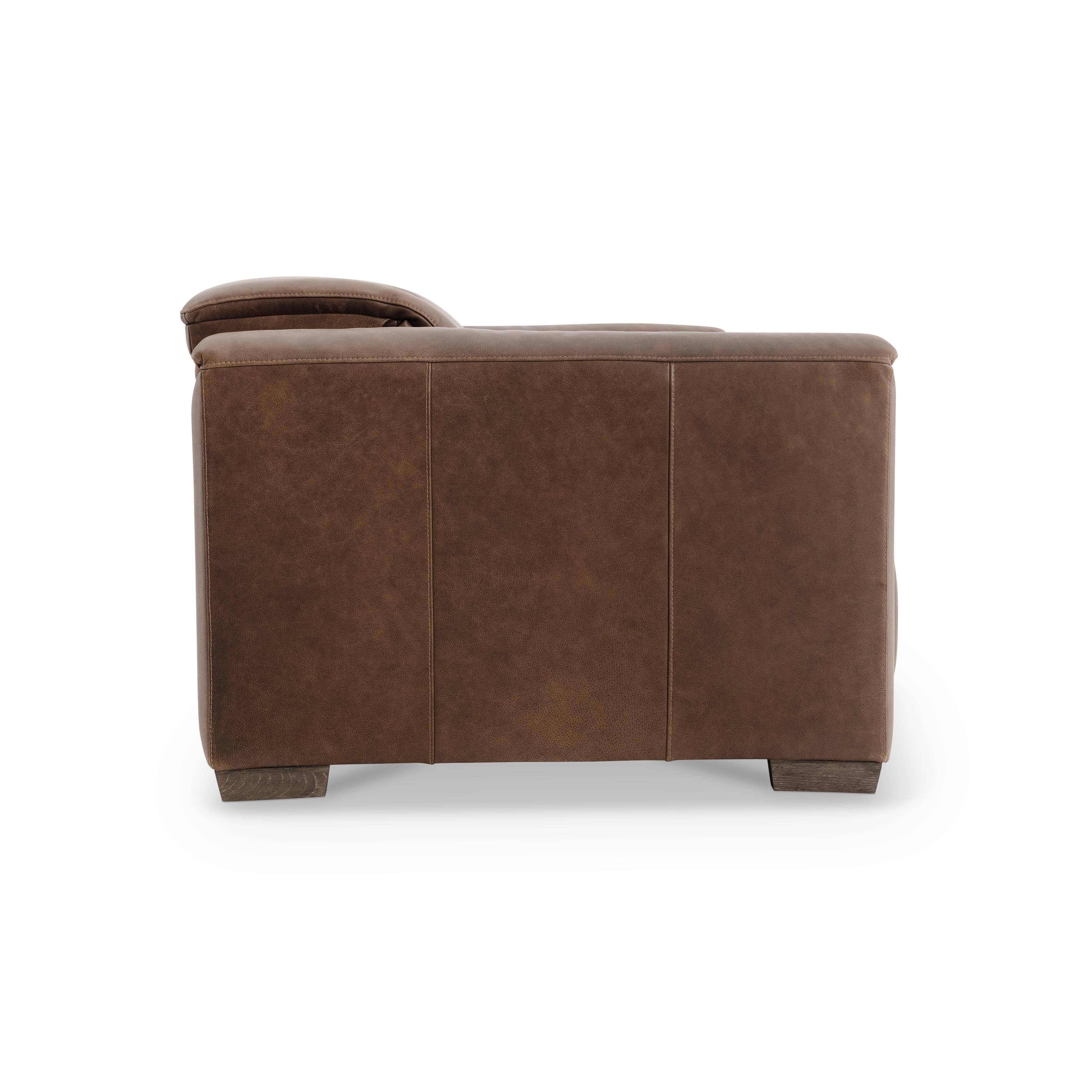 Bernhardt Furniture – Billings Leather Power Motion Sofa