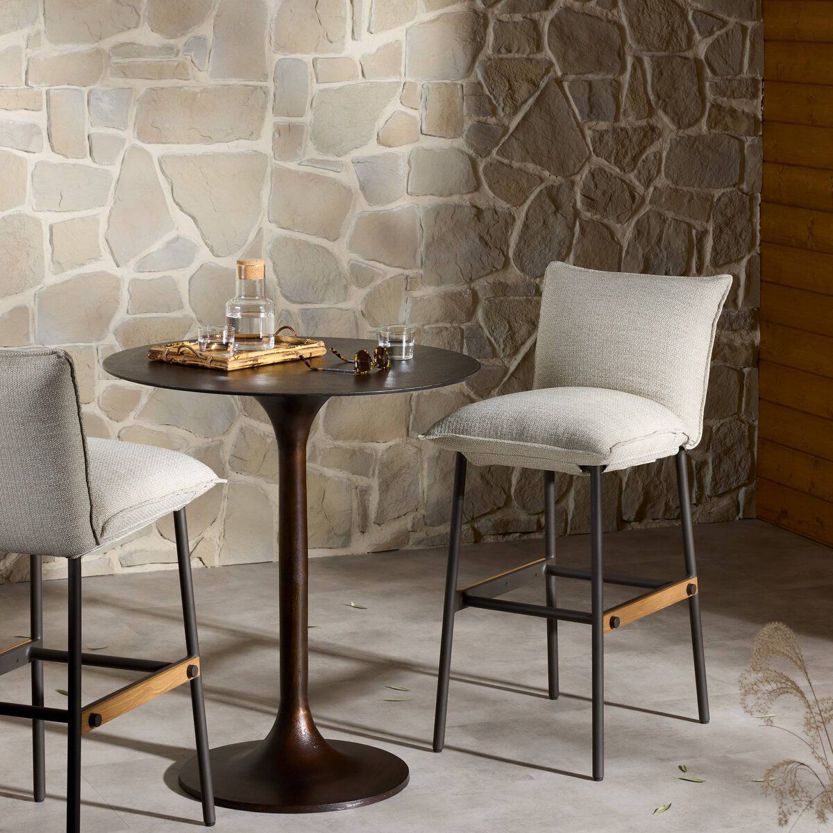 Vega Outdoor Bar + Counter Stool