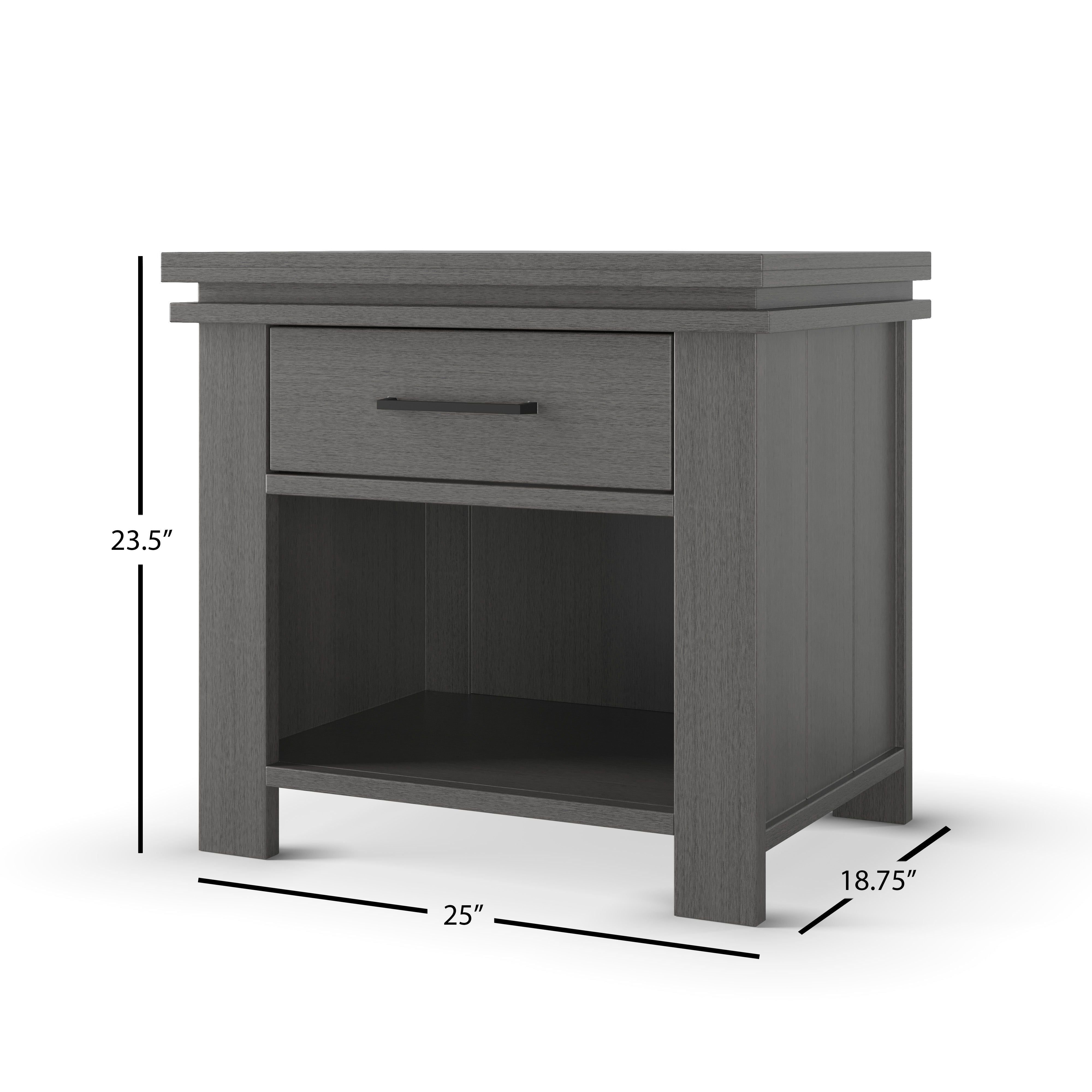 Denman Nightstand, Midnight Gray