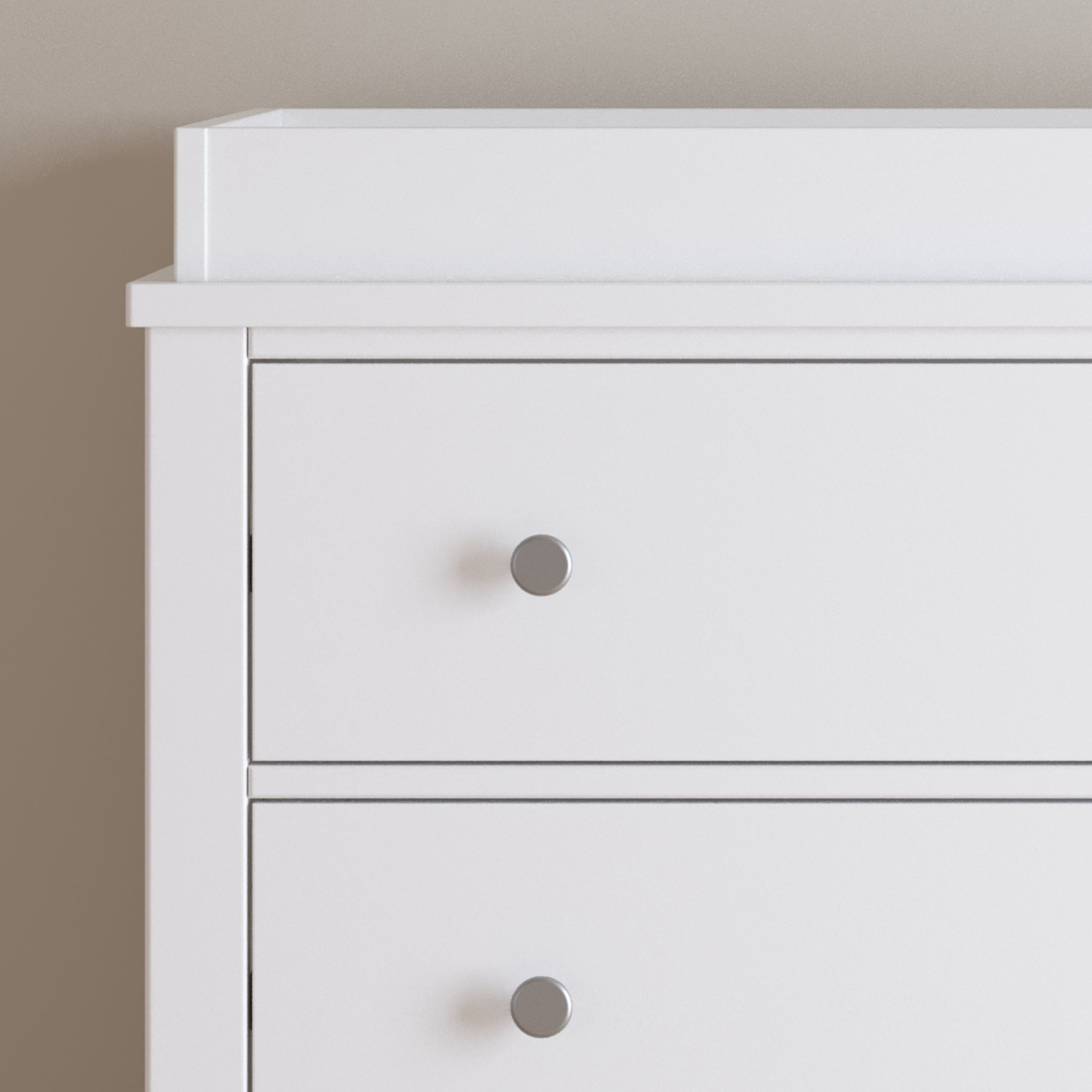 Harmony 3-Drawer Dresser With Changing Table Topper Matte White