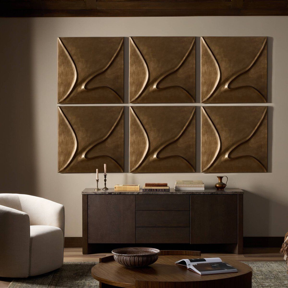 Ozias Metal Wall Panel Set