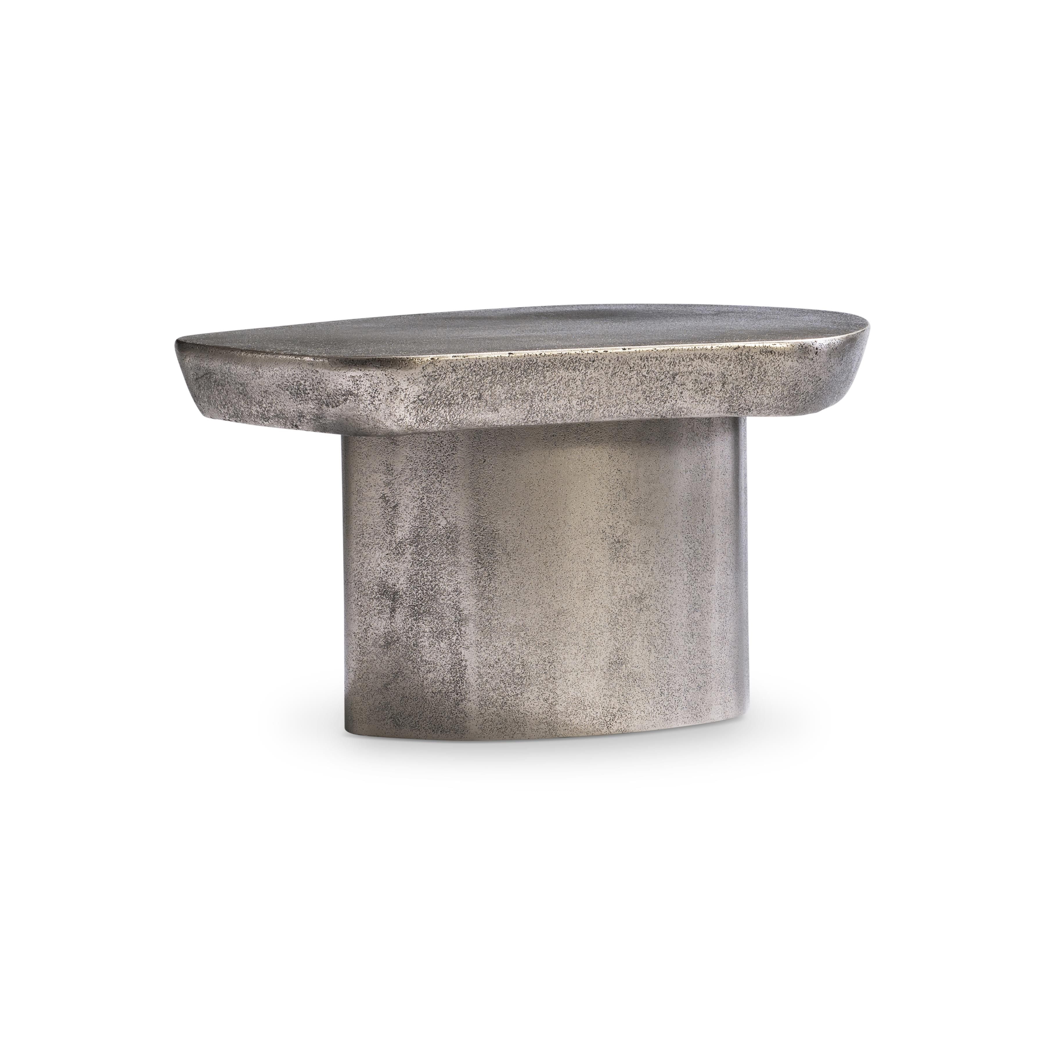 Bernhardt Clawson Cocktail Table Cast Aluminum Graphite