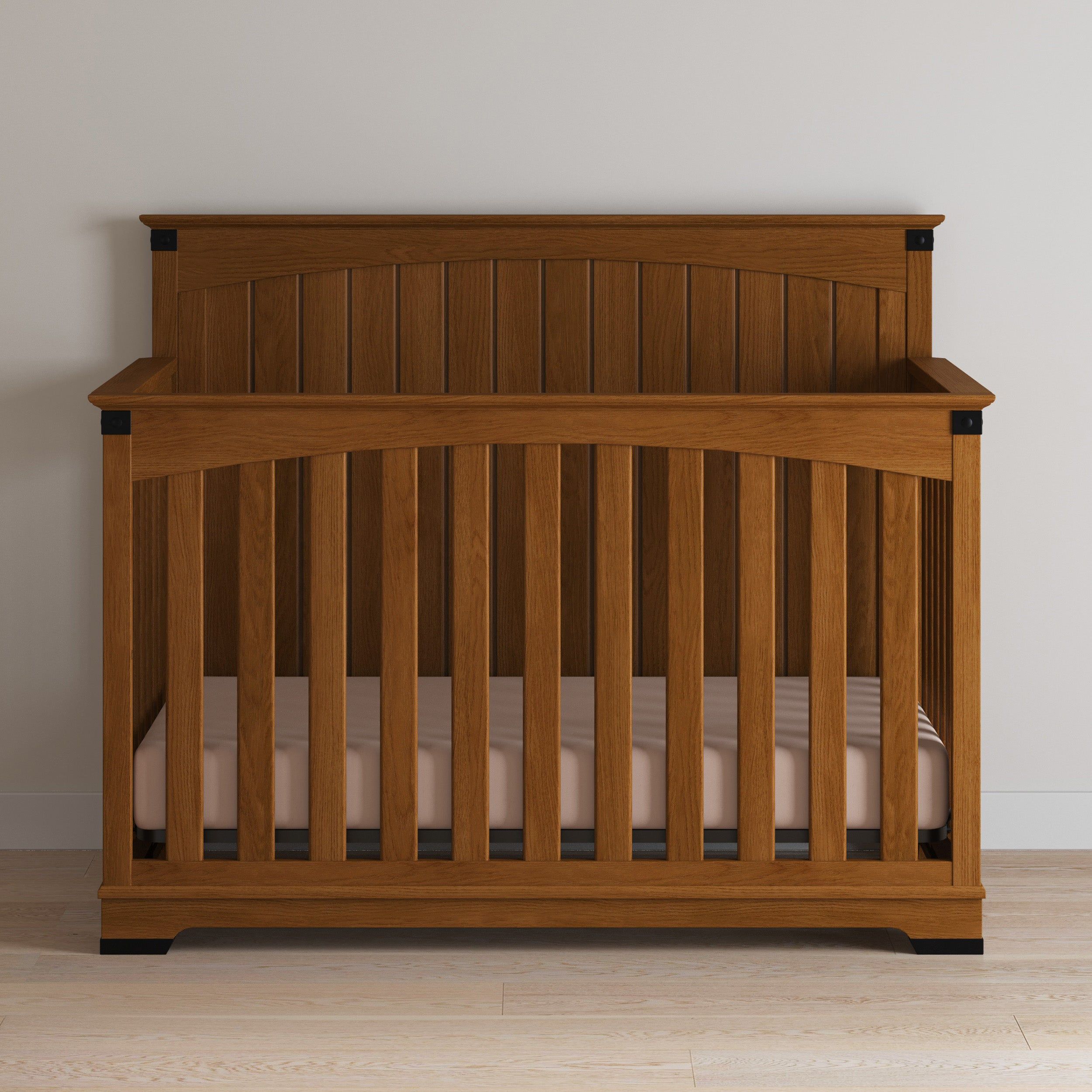 Redmond Full Panel 4-in-1 Convertible Crib, Coach Cherry