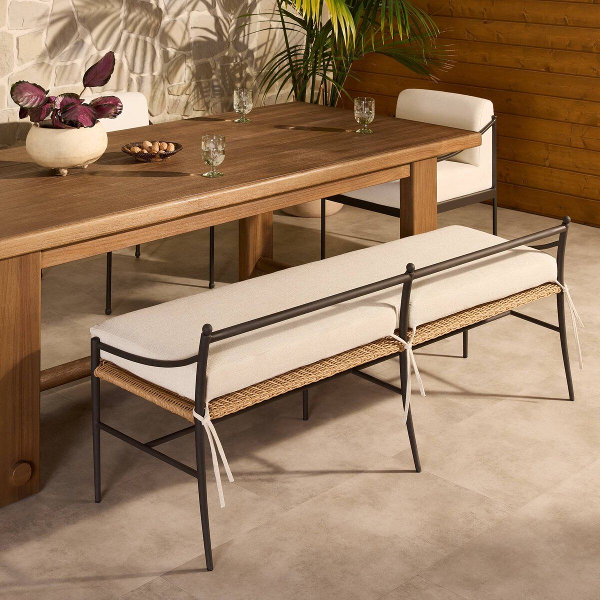 Mae Outdoor Dining Bench