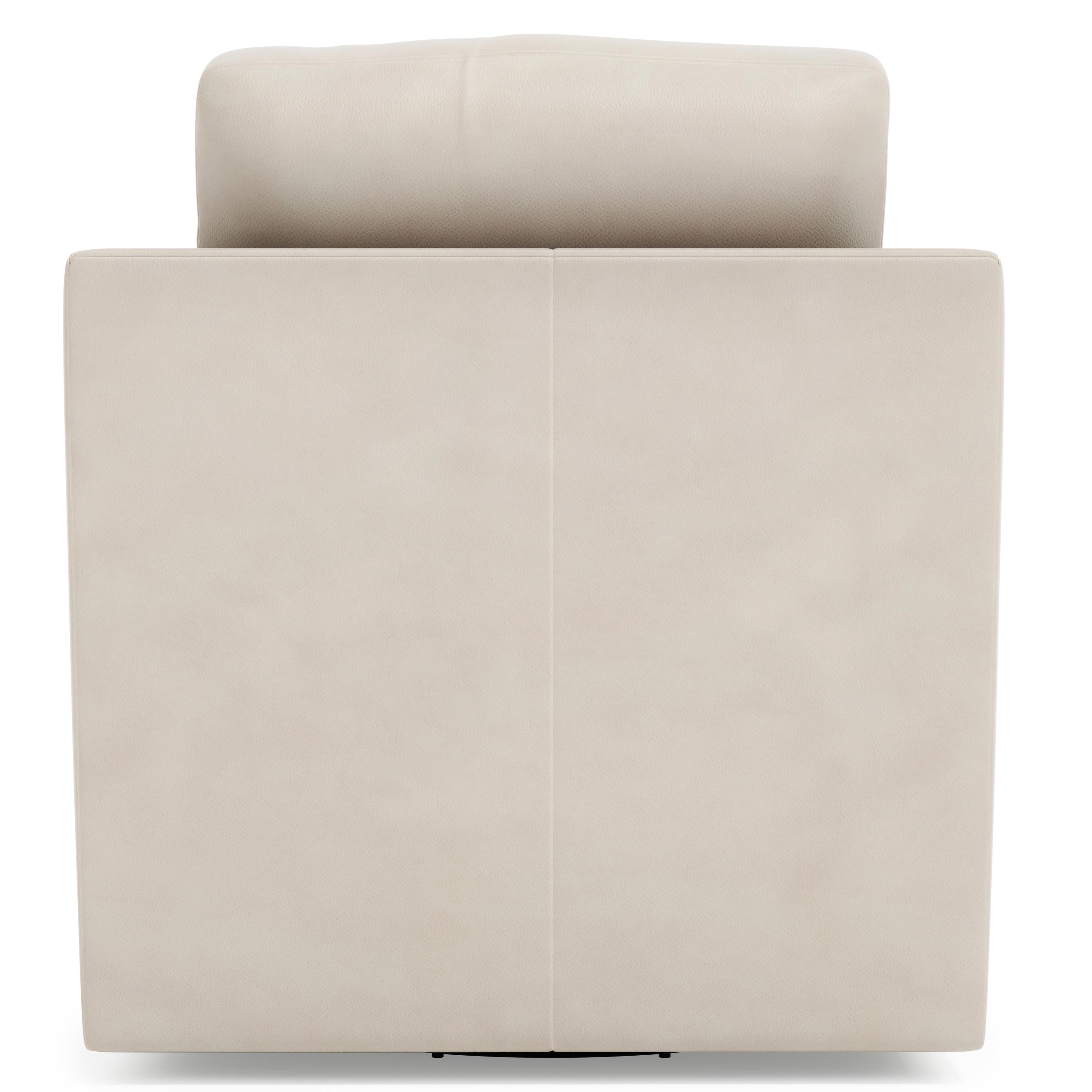 Bernhardt Landry Leather Swivel Chair