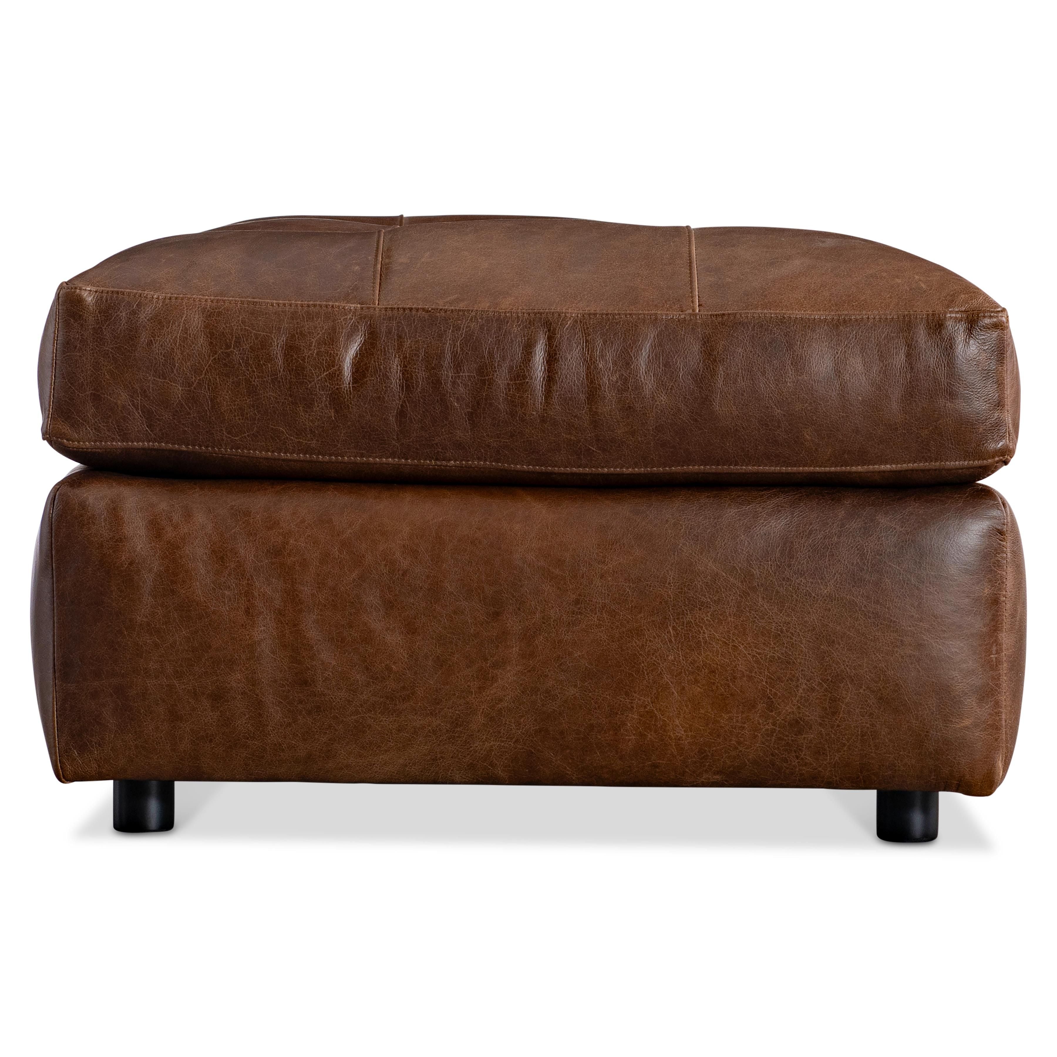 Bernhardt Furniture Nest Leather Ottoman