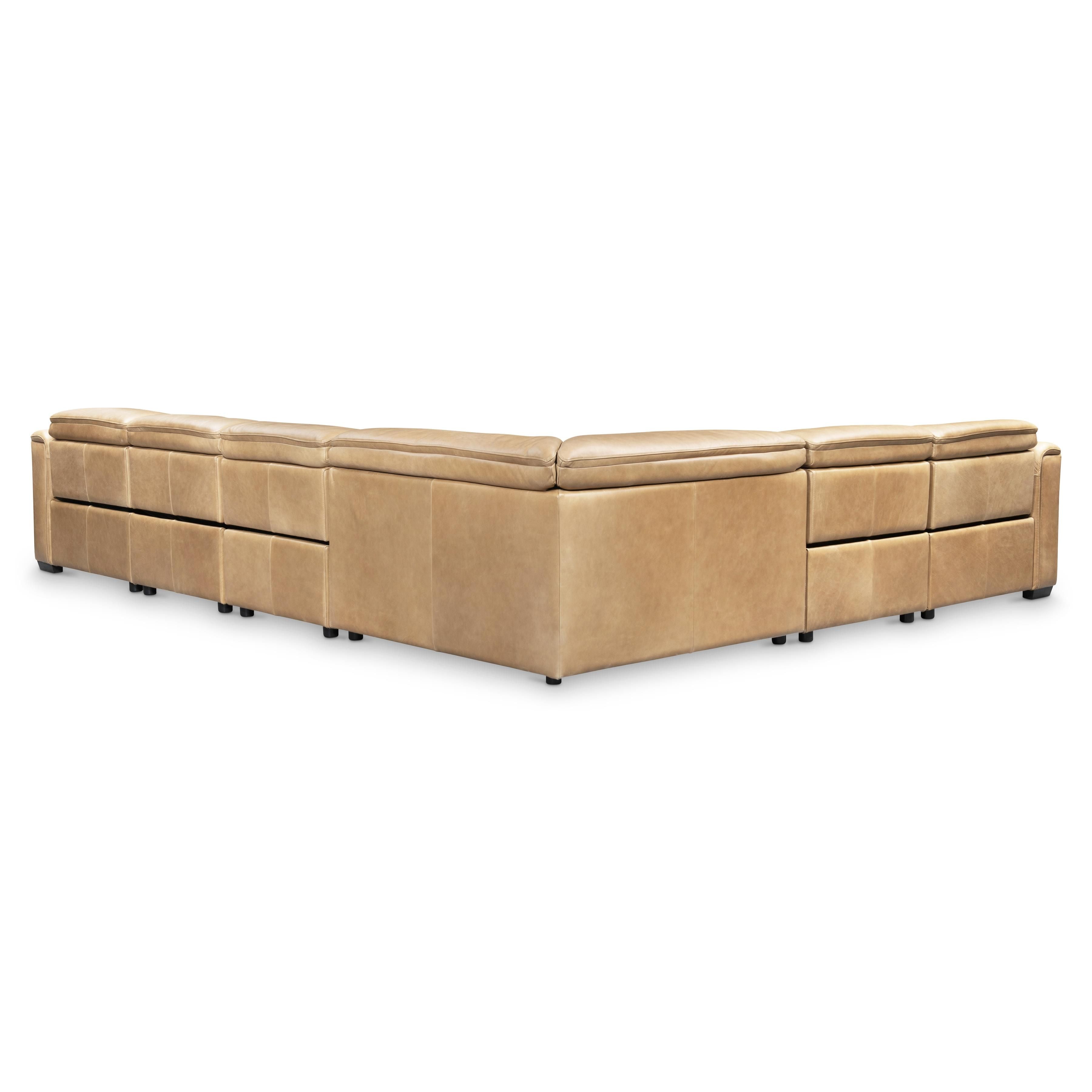 Bernhardt Furniture – Billings Leather Power Motion Sectional