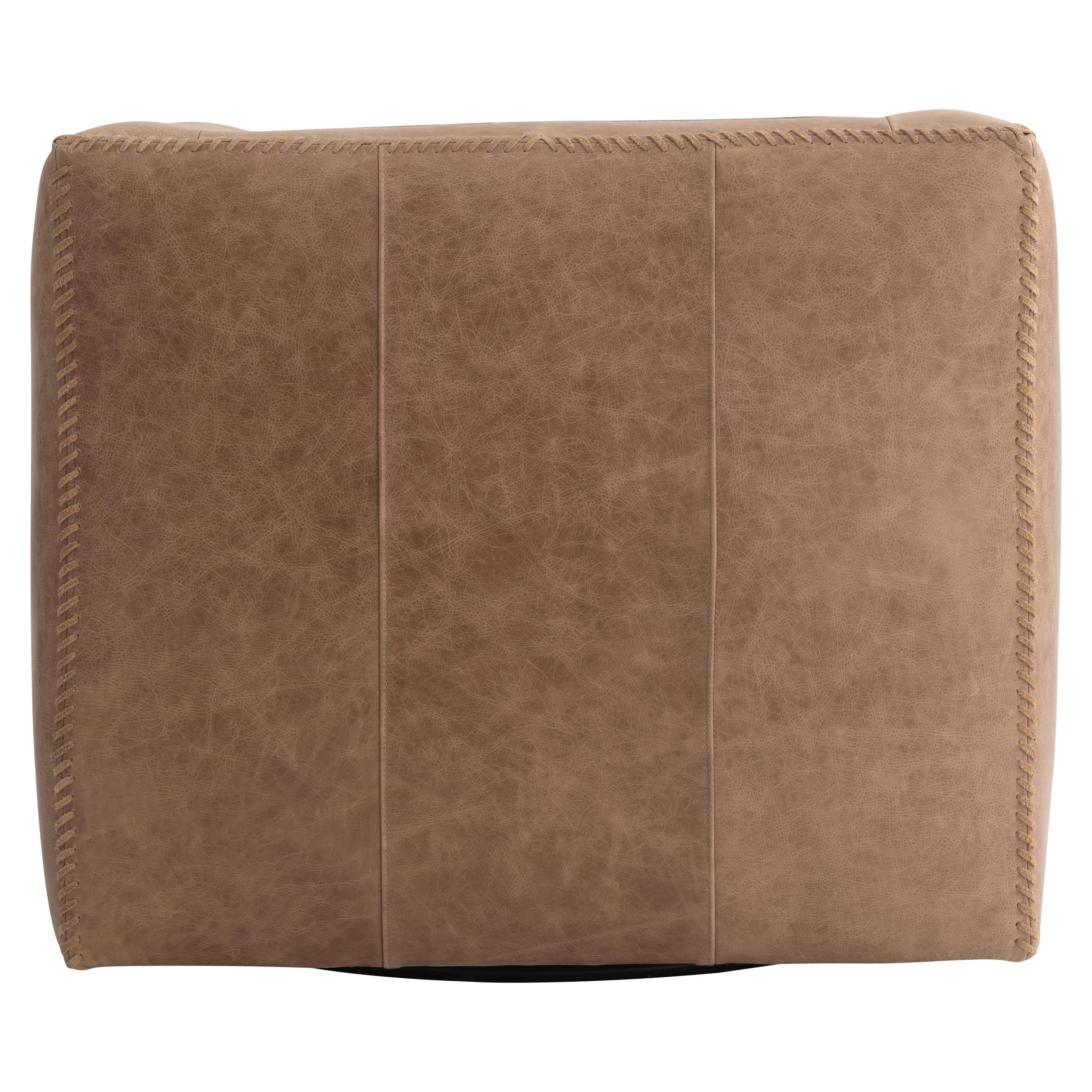 Bernhardt Furniture Hudson Leather Swivel Chair