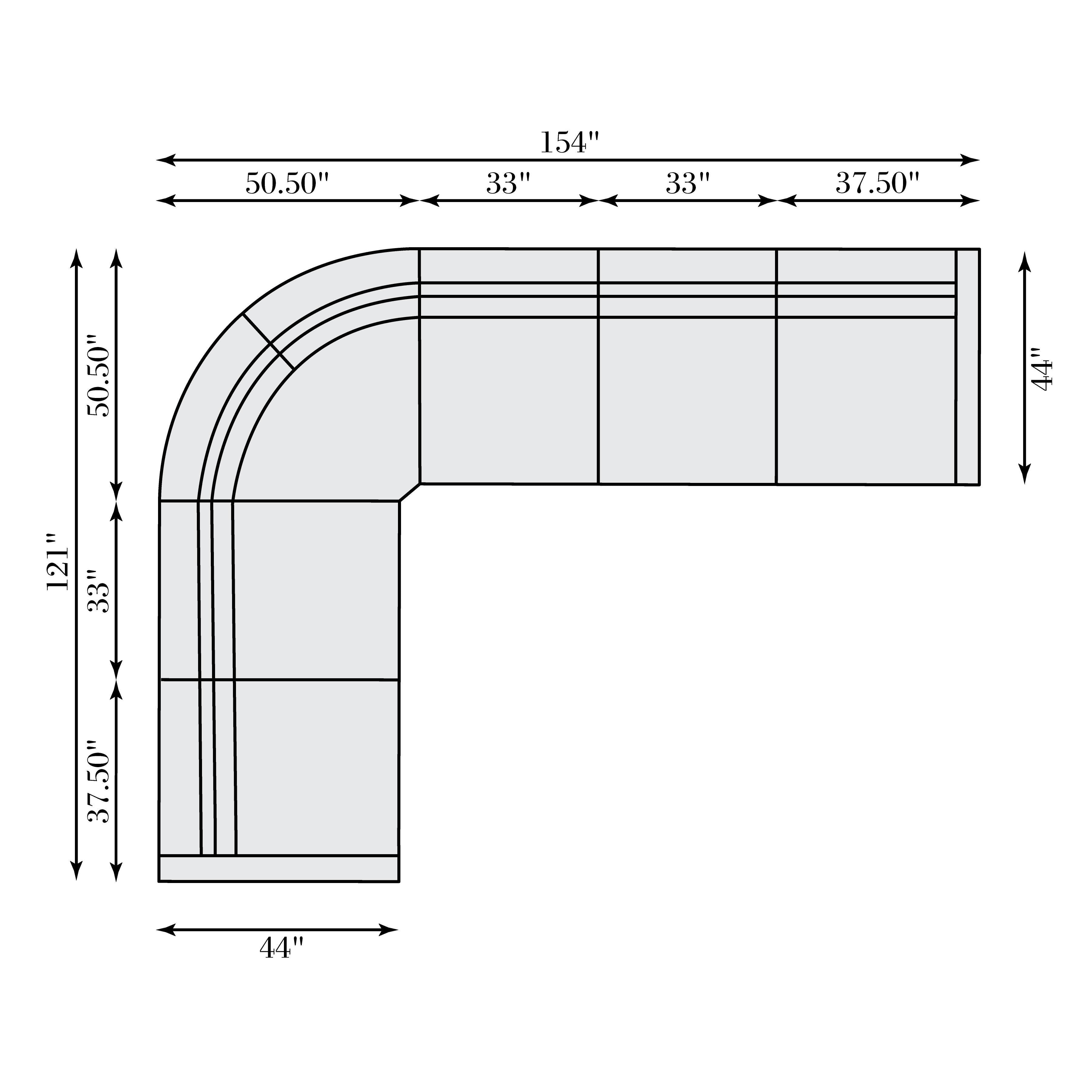 Bernhardt Furniture – Gio Fabric Power Motion Sectional
