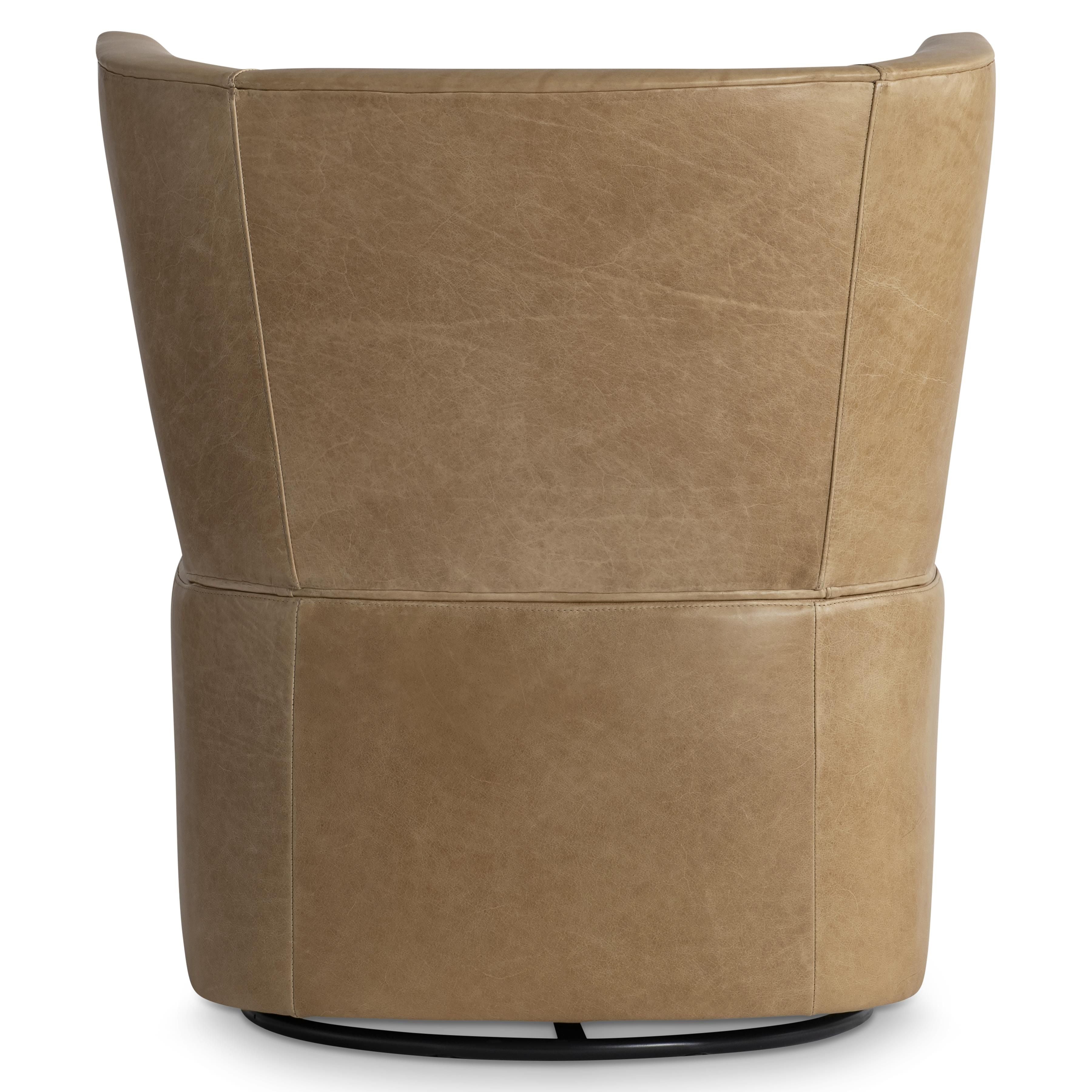 Bernhardt Furniture – Oliver Leather Swivel Chair