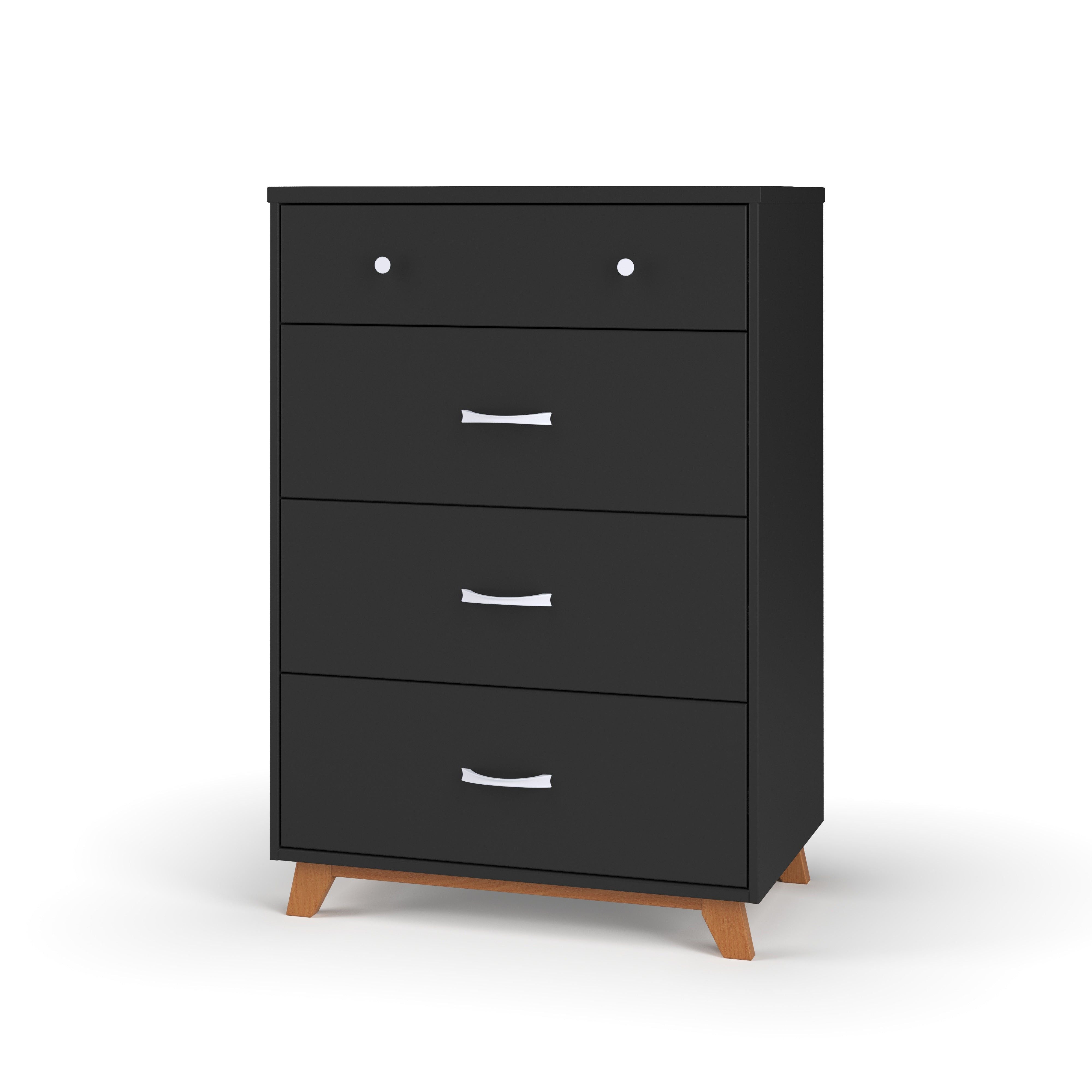 Soho 4 Drawer Chest, Ebony