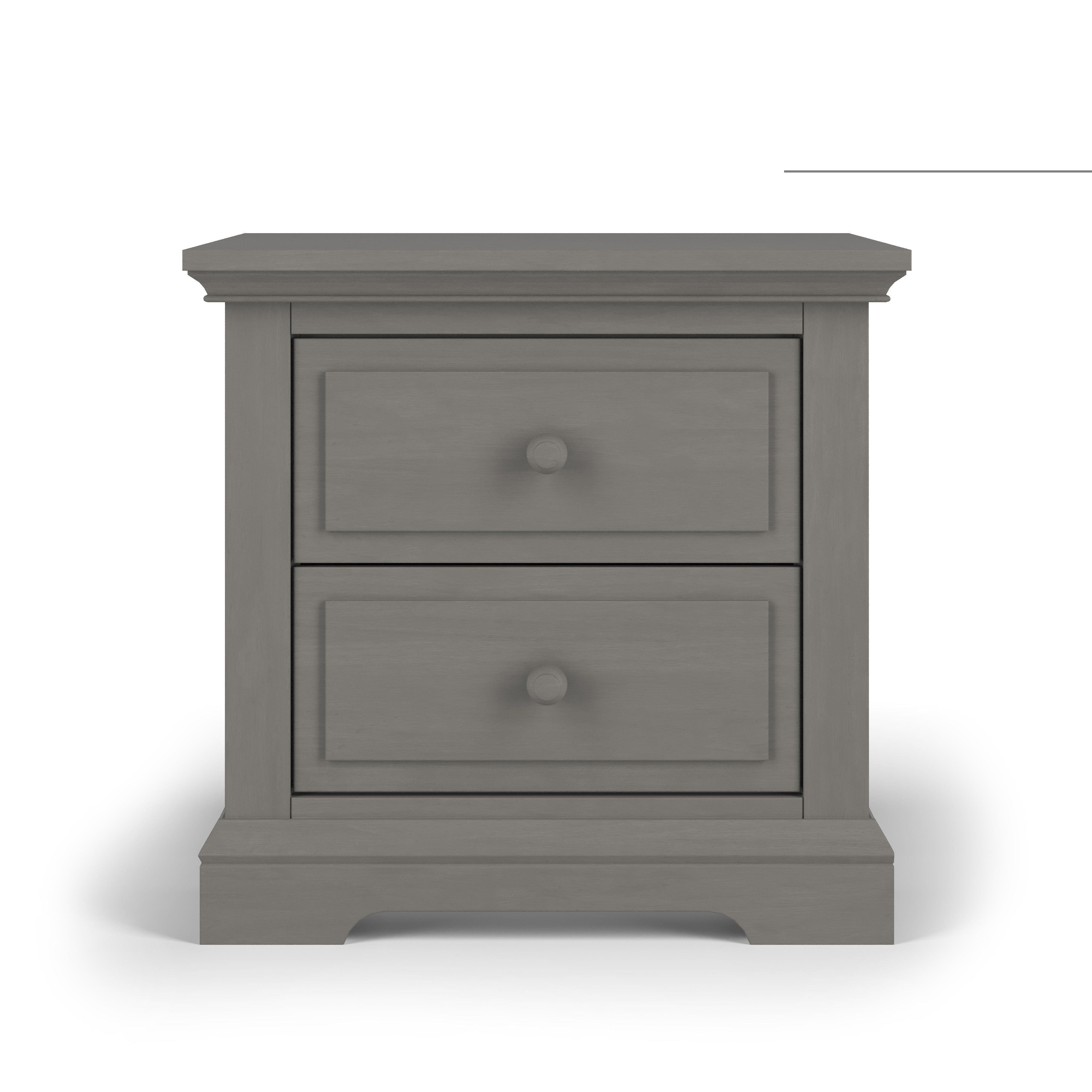 Jordyn Nightstand, Ready-to-assemble, Lunar Gray