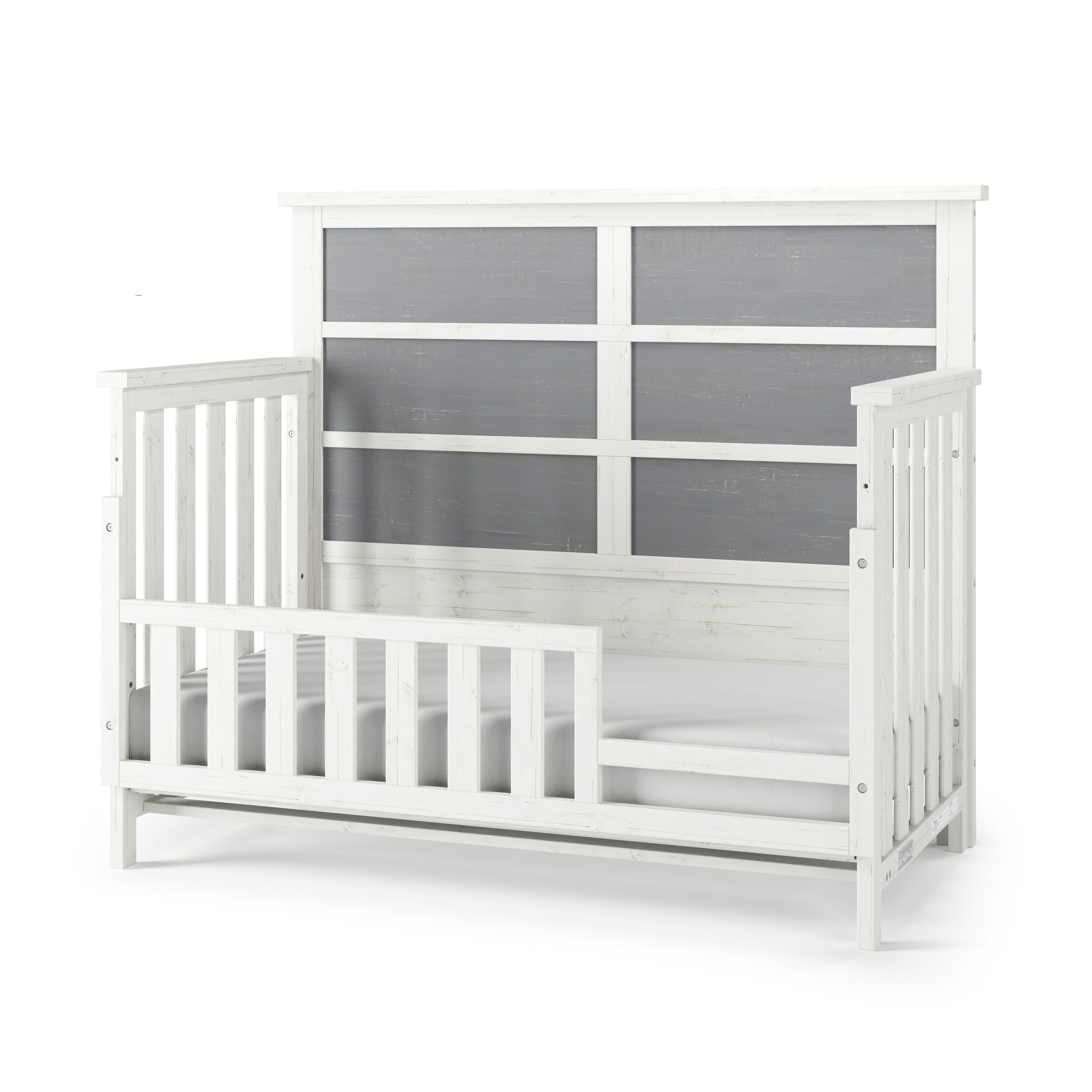 Toddler Guard Rail, White/Gray
