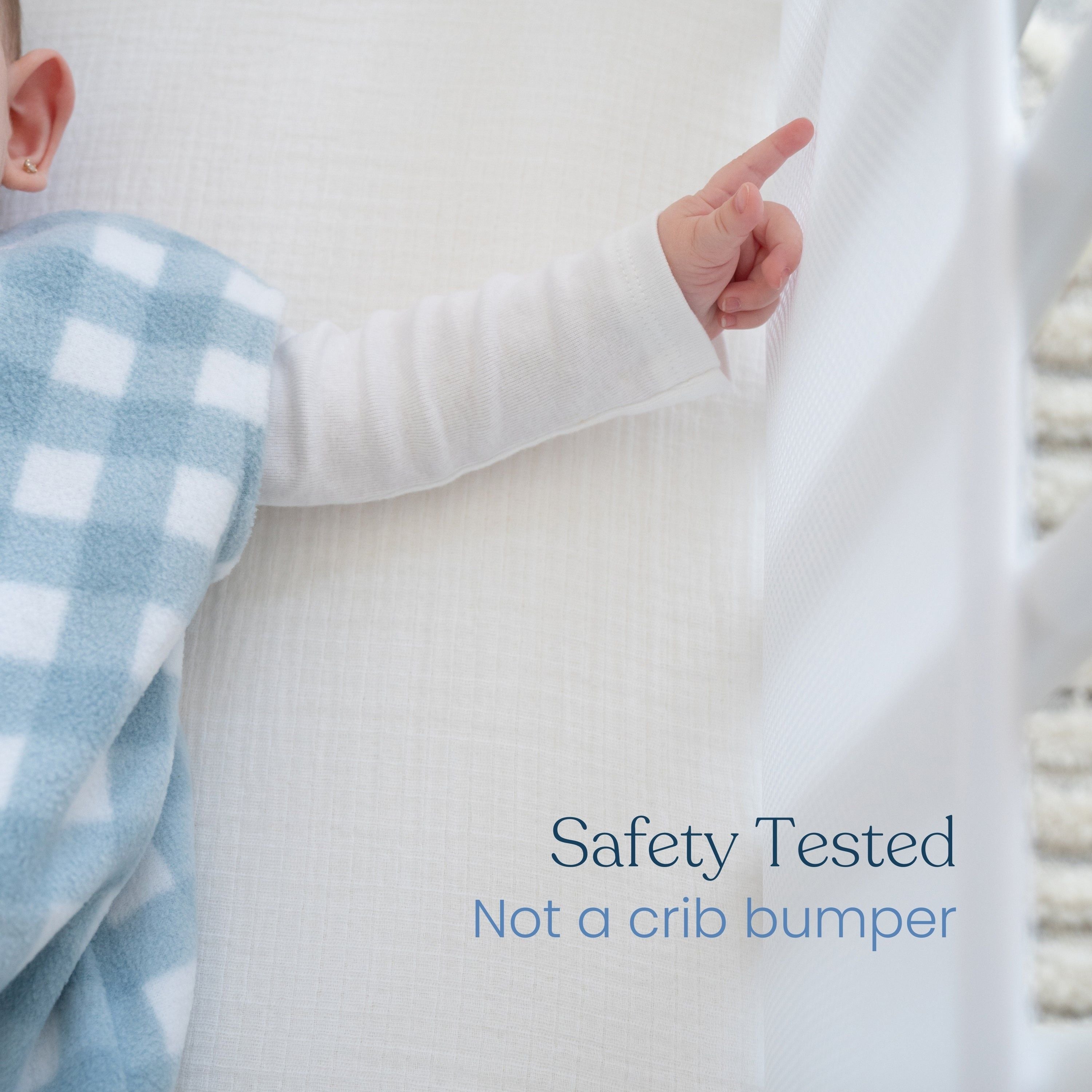 Breathable Mesh Crib Liner For Mini Crib