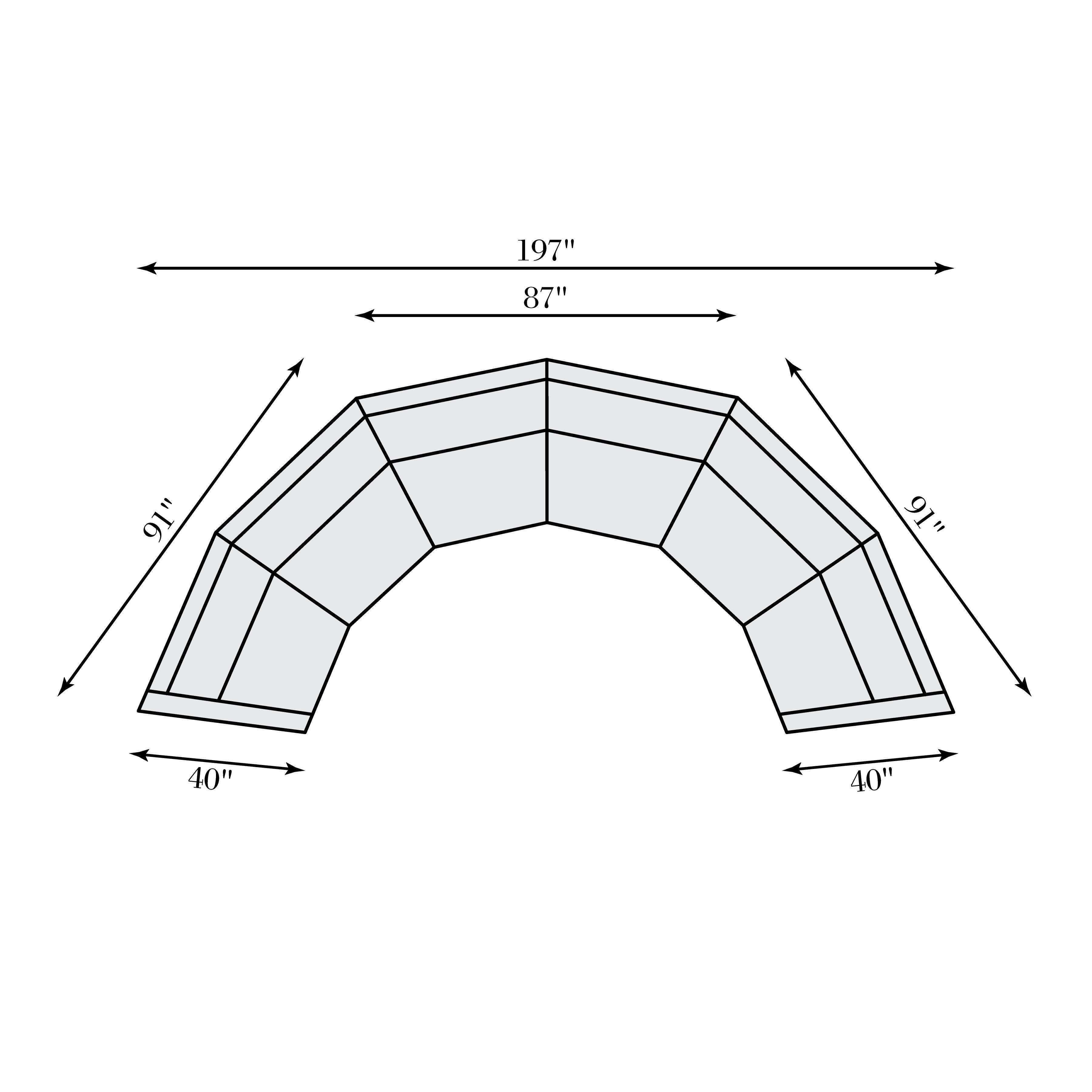 Bernhardt Soleil Fabric Sectional Sofa
