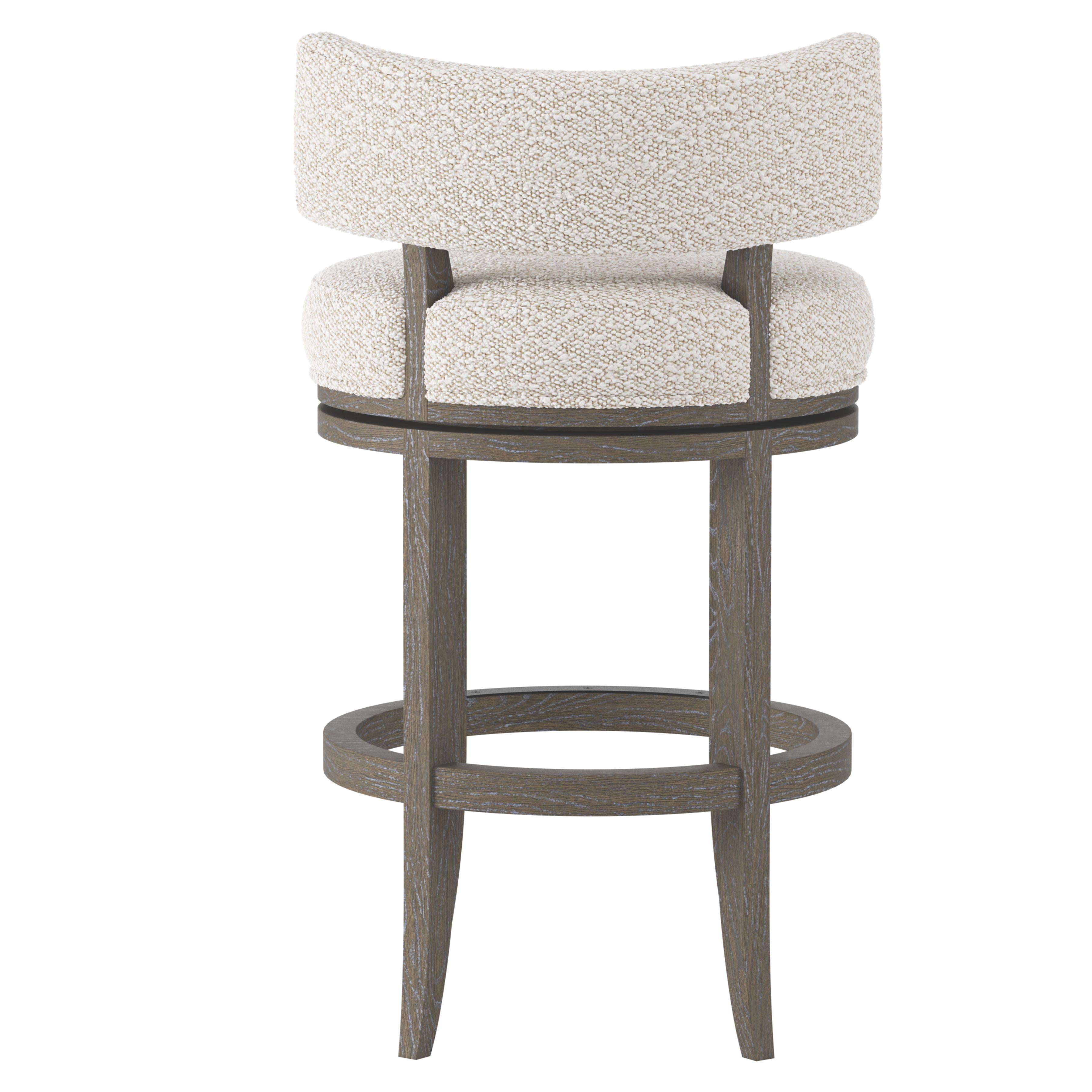 Bernhardt Hirsch Fabric Counter Stool