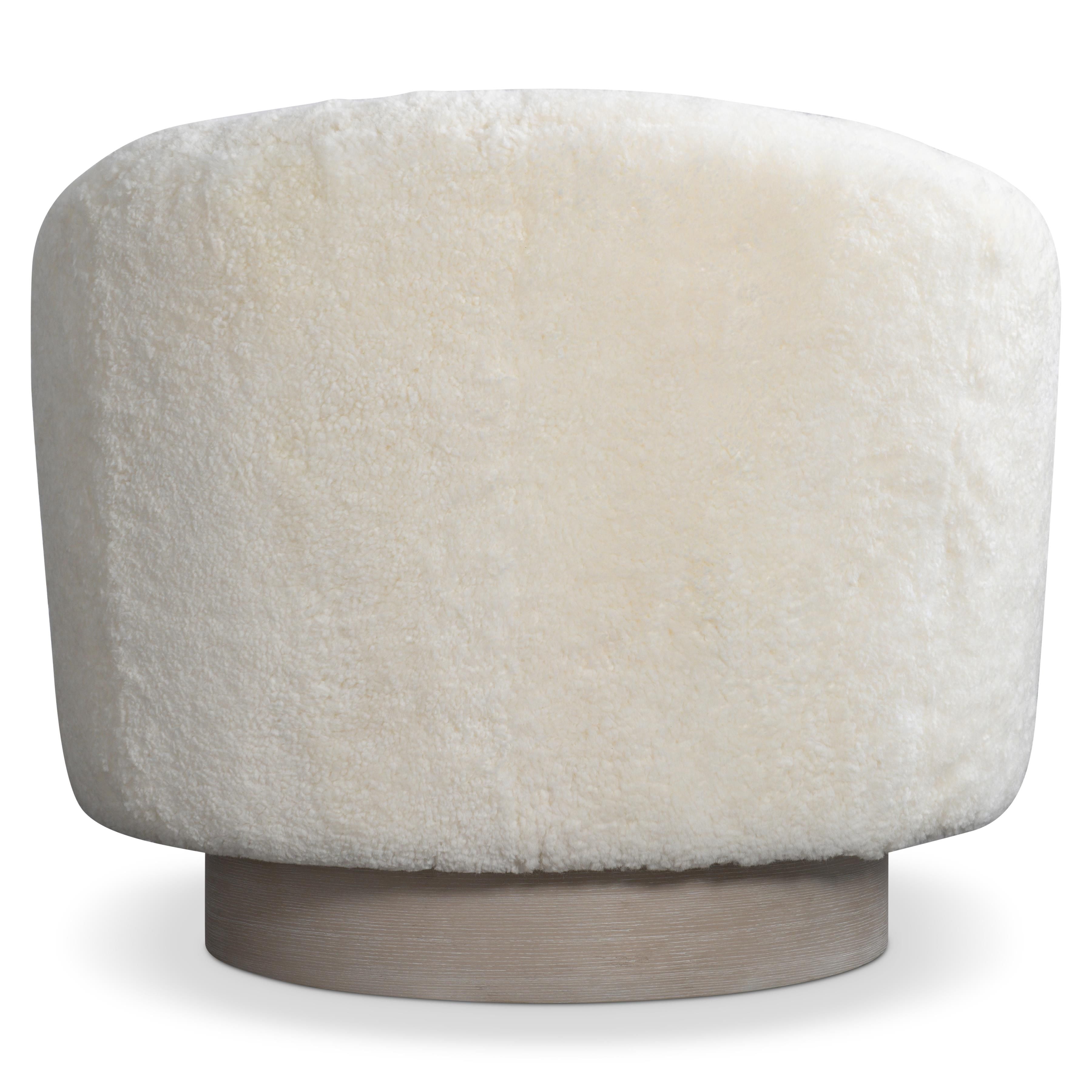 Bernhardt Furniture – Camino Shearling Swivel Chair