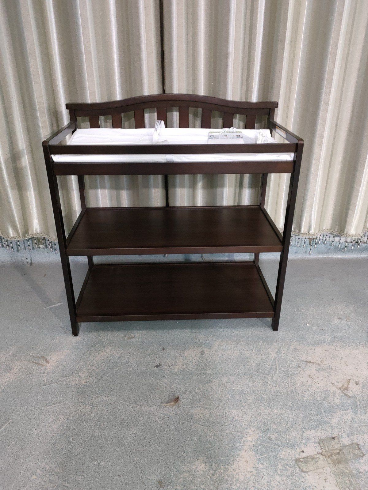 Arch Top Baby Changing Table, Jamocha