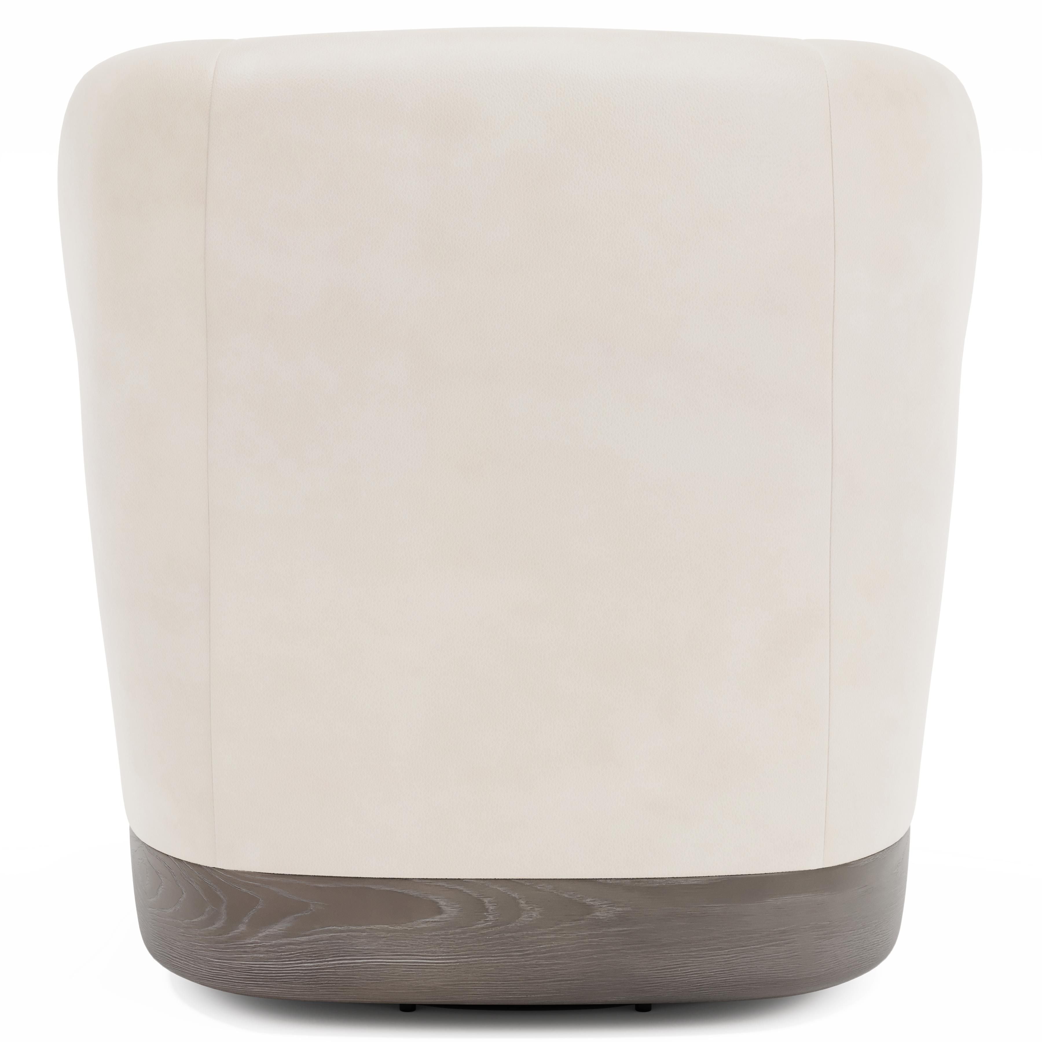 Bernhardt Beck Leather Swivel Chair