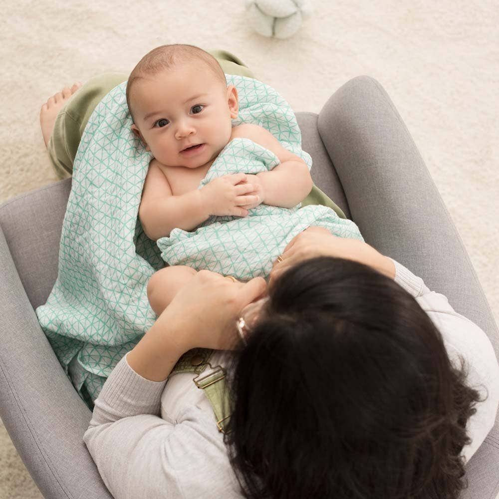 Boutique 100% Cotton Muslin Swaddle Blanket 4 Pack