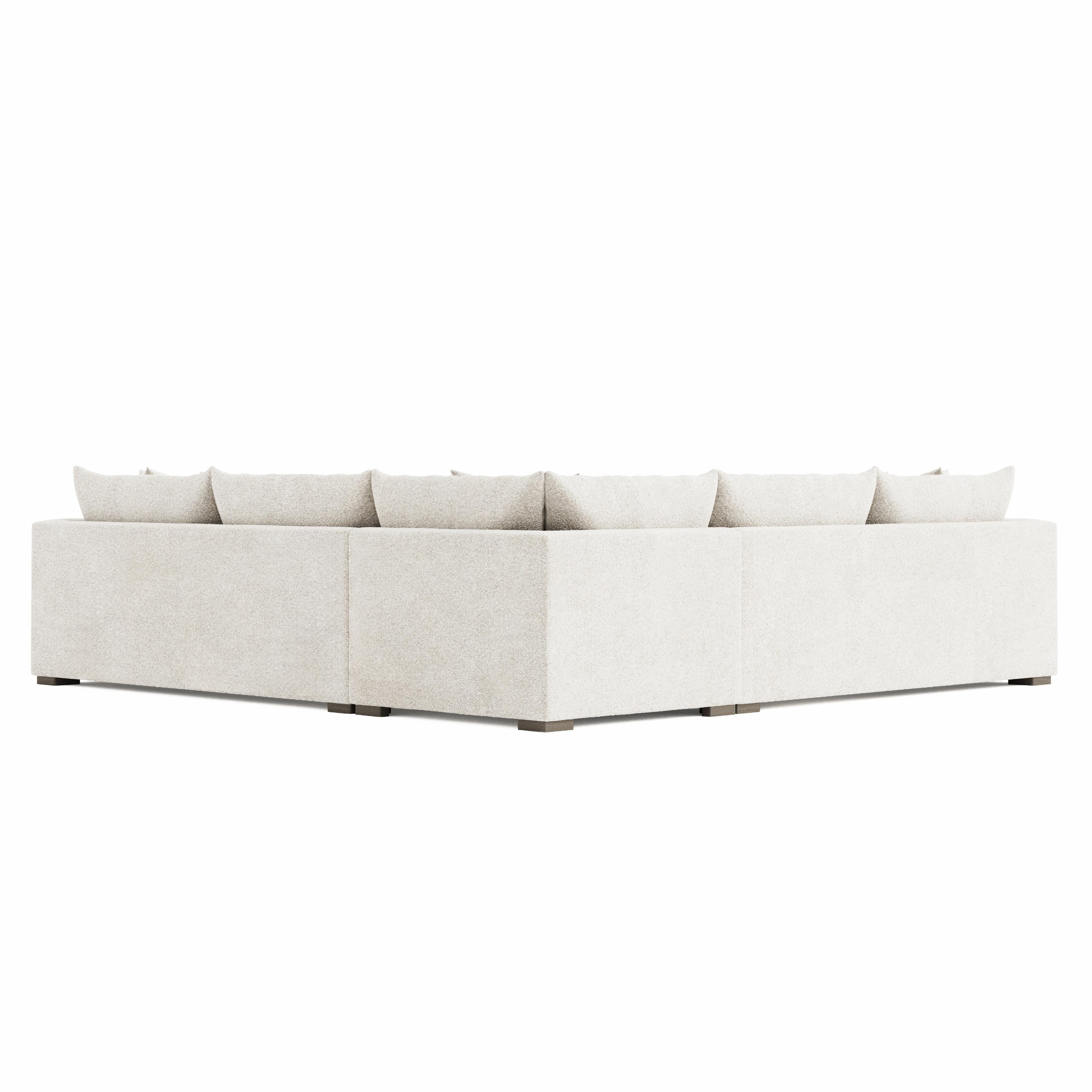 Bernhardt Helena Fabric Sectional Wood Foot