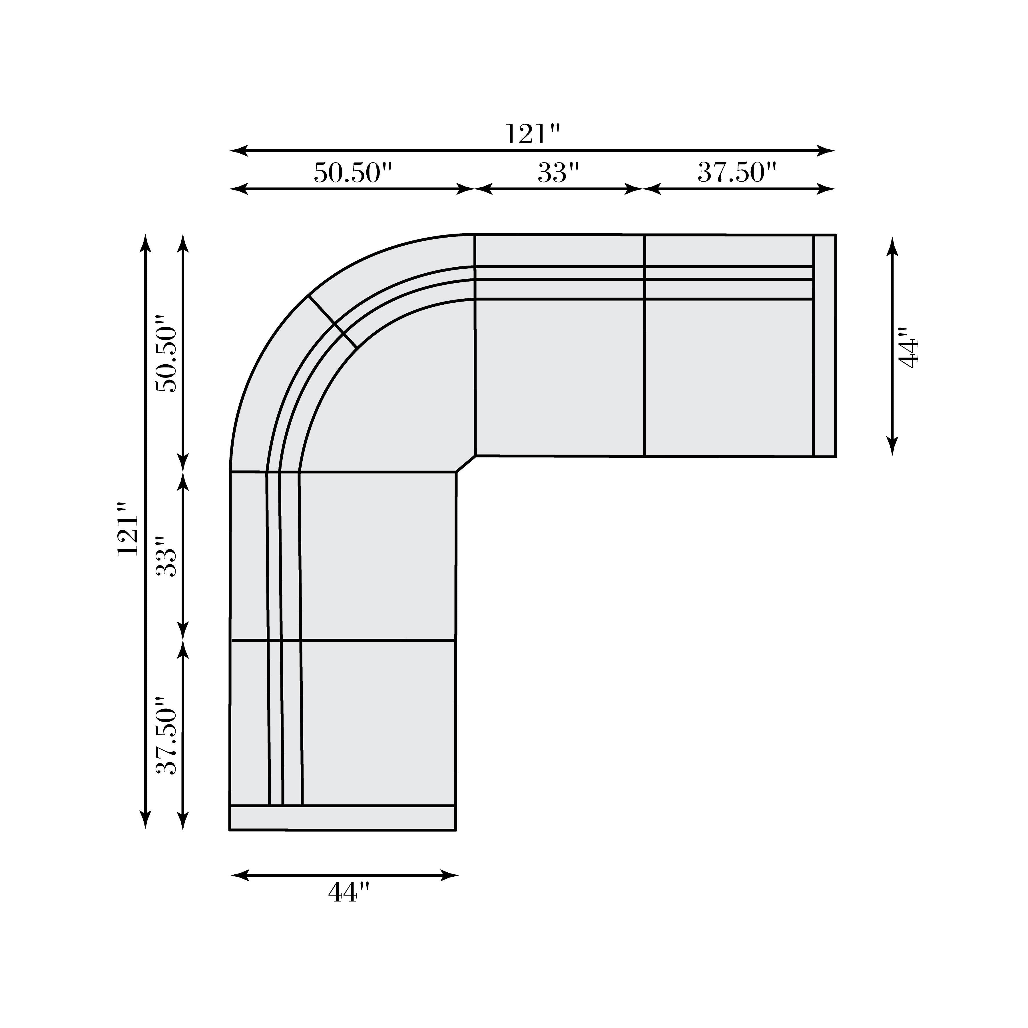 Bernhardt Furniture – Gio Fabric Power Motion Sectional
