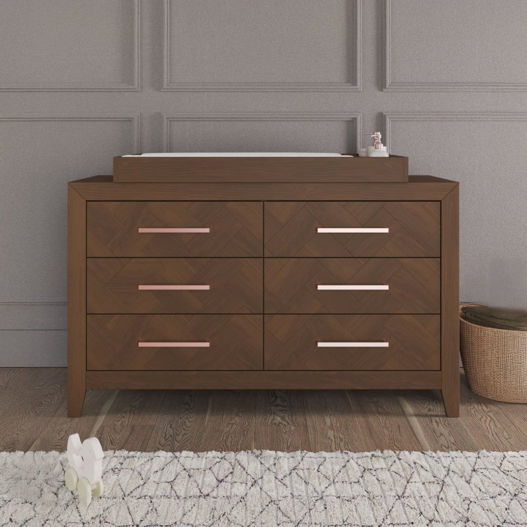 Kieran 6-Drawer Double Dresser, Toasted Chestnut