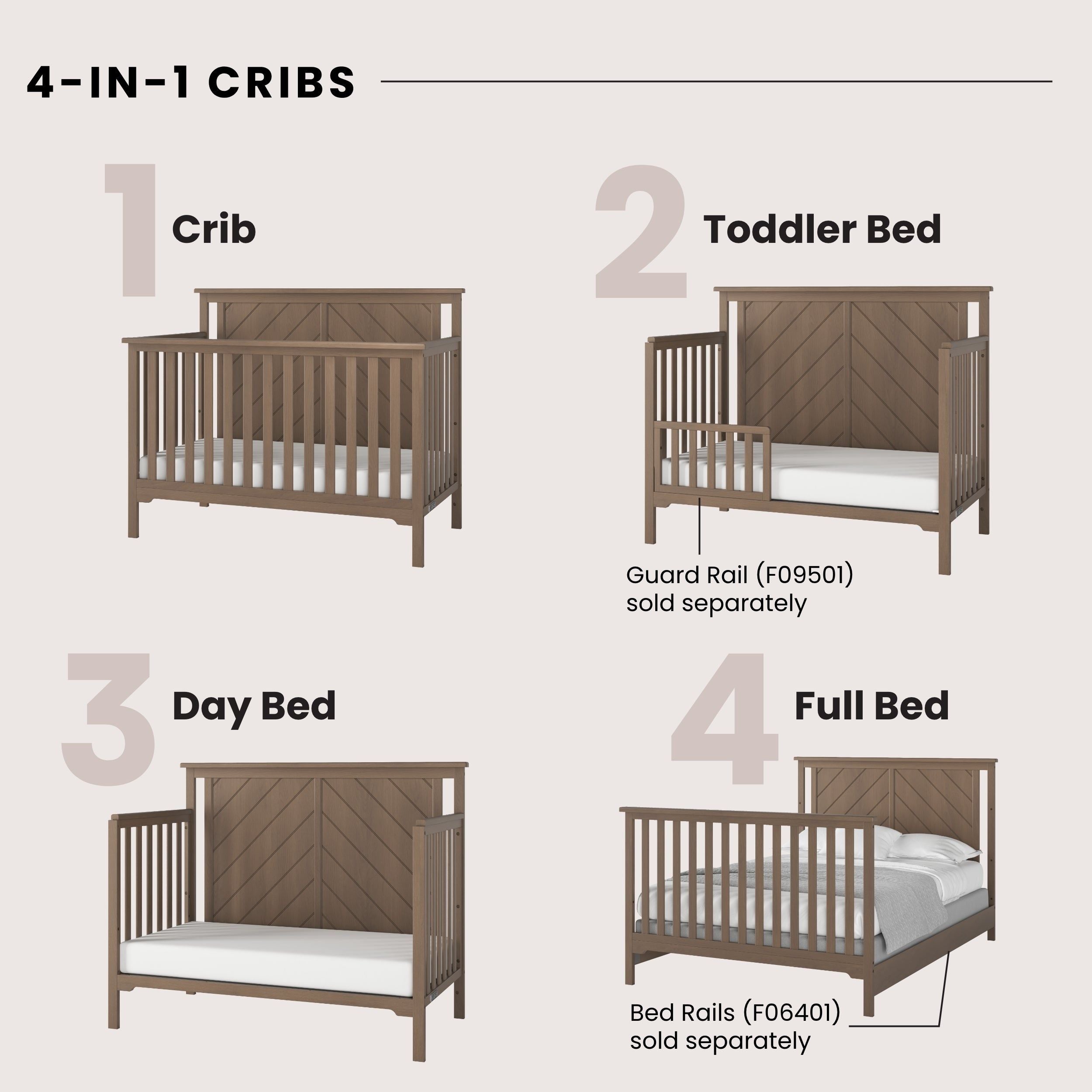 Hampton Flat Top 2-piece Nursery Set