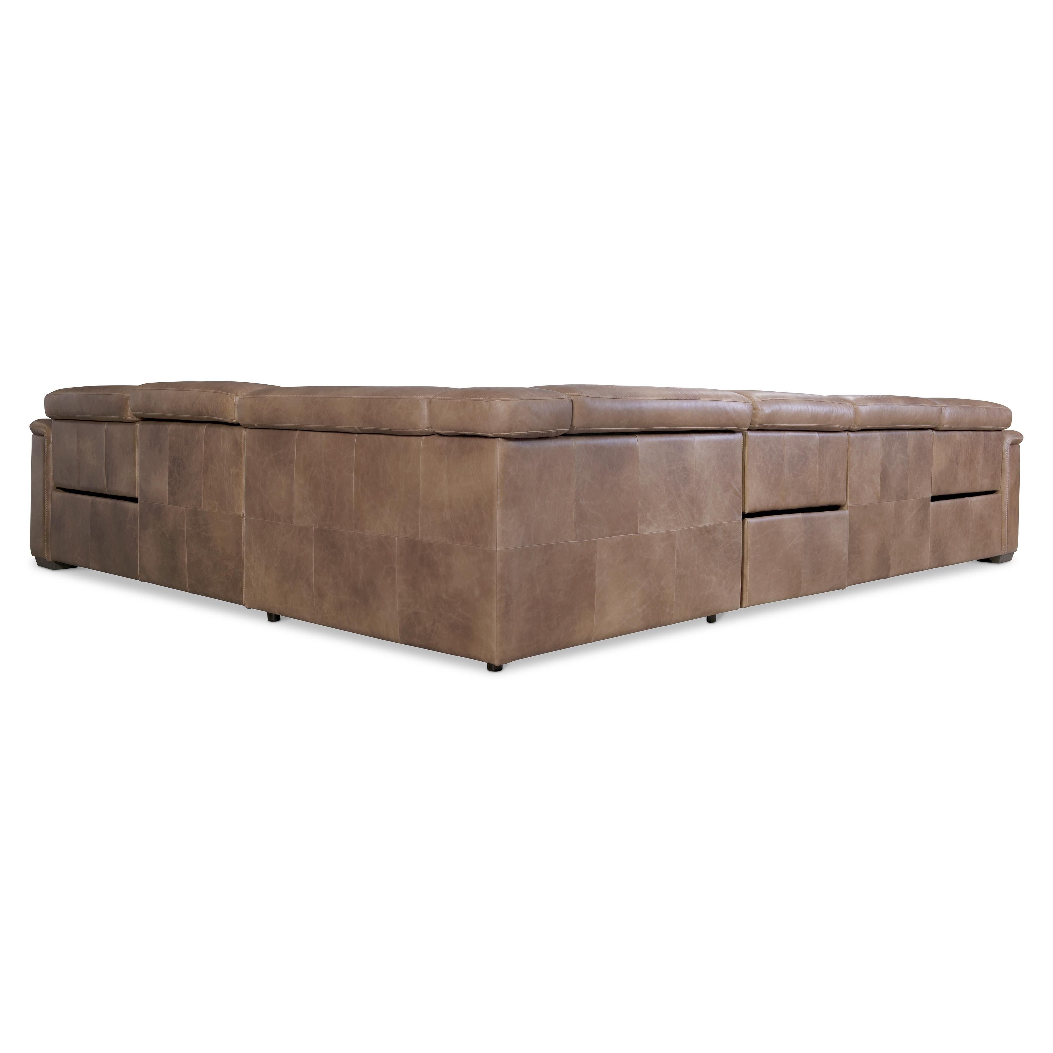 Bernhardt Furniture – Lioni Leather Power Motion Sectional