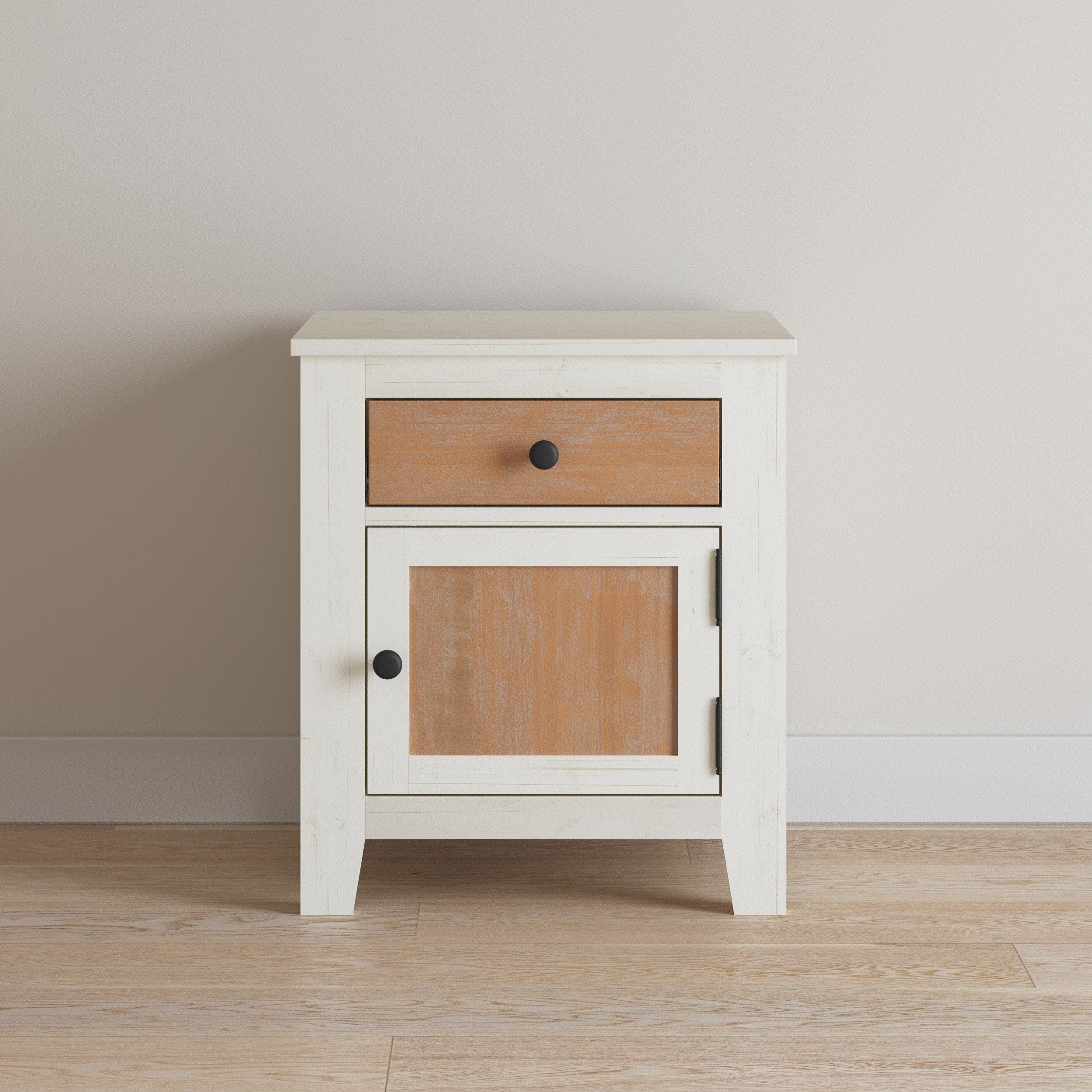 Ocean Grove Nightstand, White/Brown
