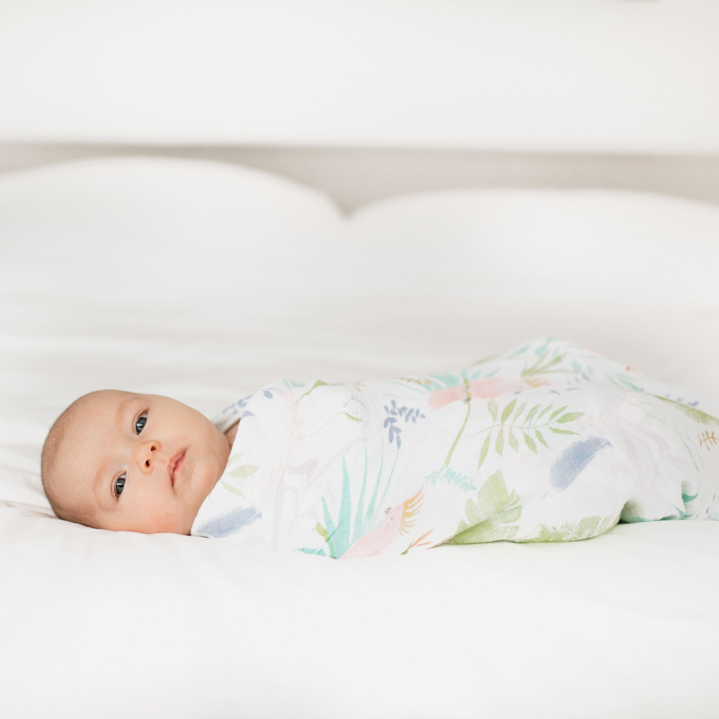 Essentials Cotton Muslin Swaddle Blanket 4 Pack