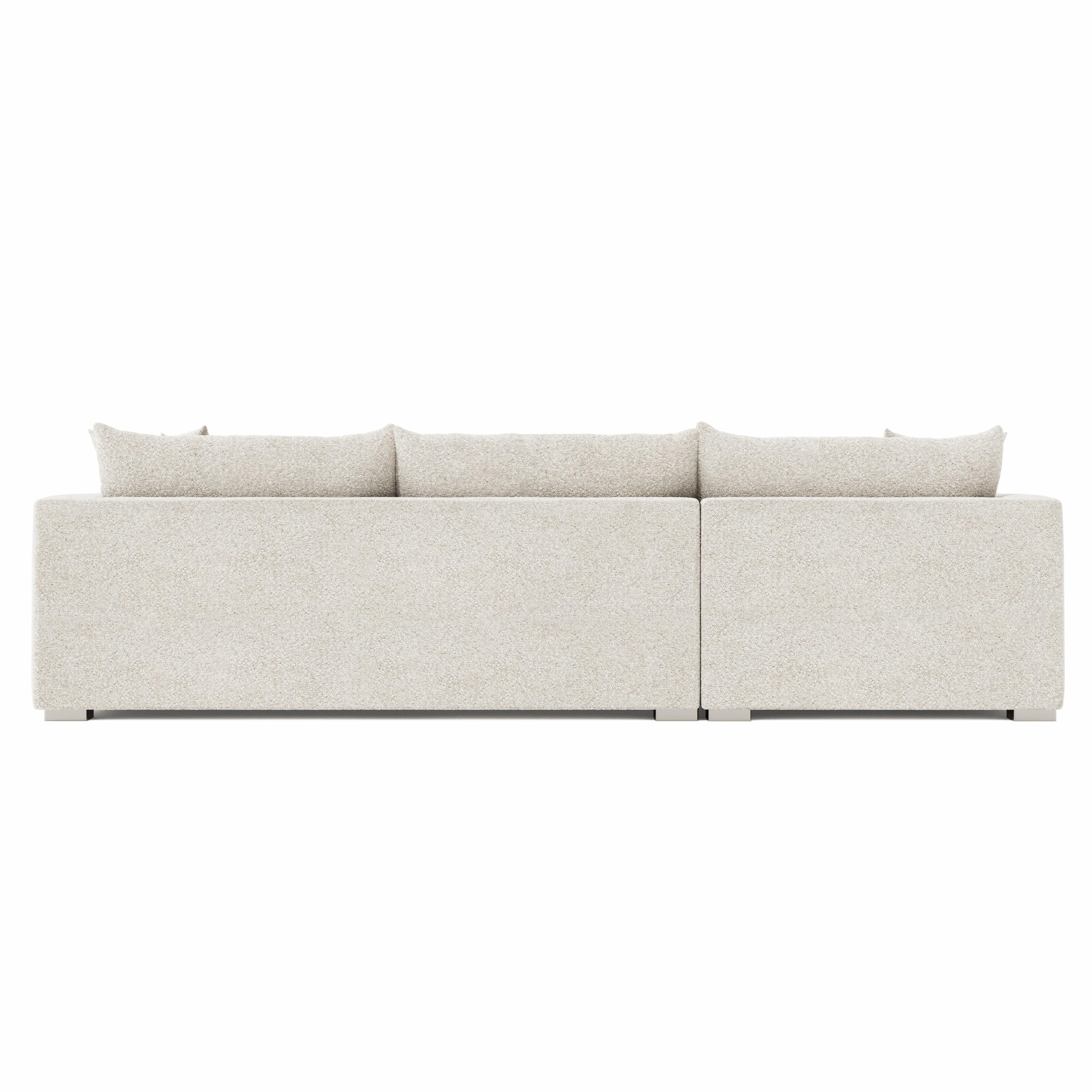 Bernhardt Furniture Helena Fabric Sectional Metal Foot
