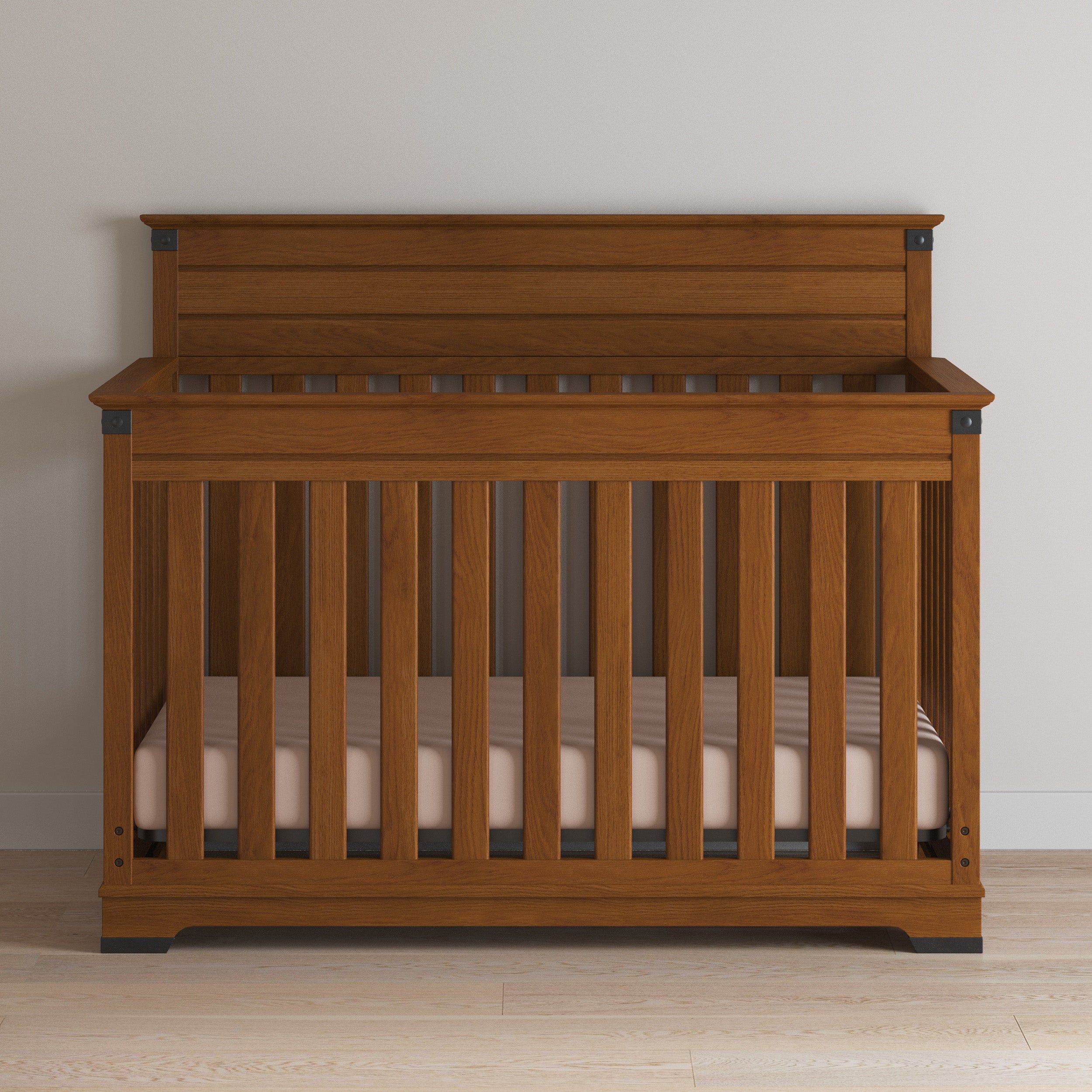 Redmond 4-in-1 Convertible Crib, Coach Cherry