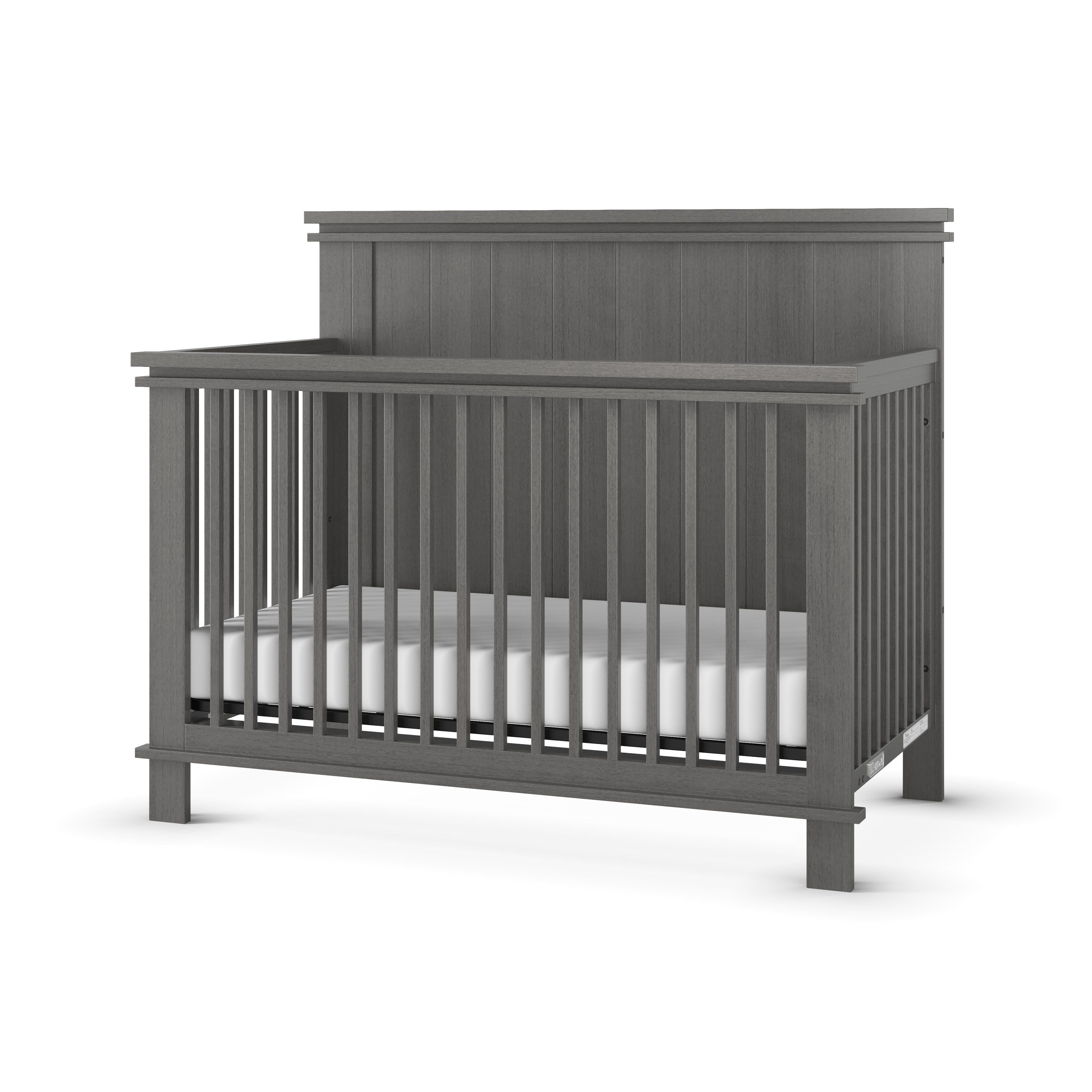 Denman 4-in-1 Convertible Crib, Midnight Gray